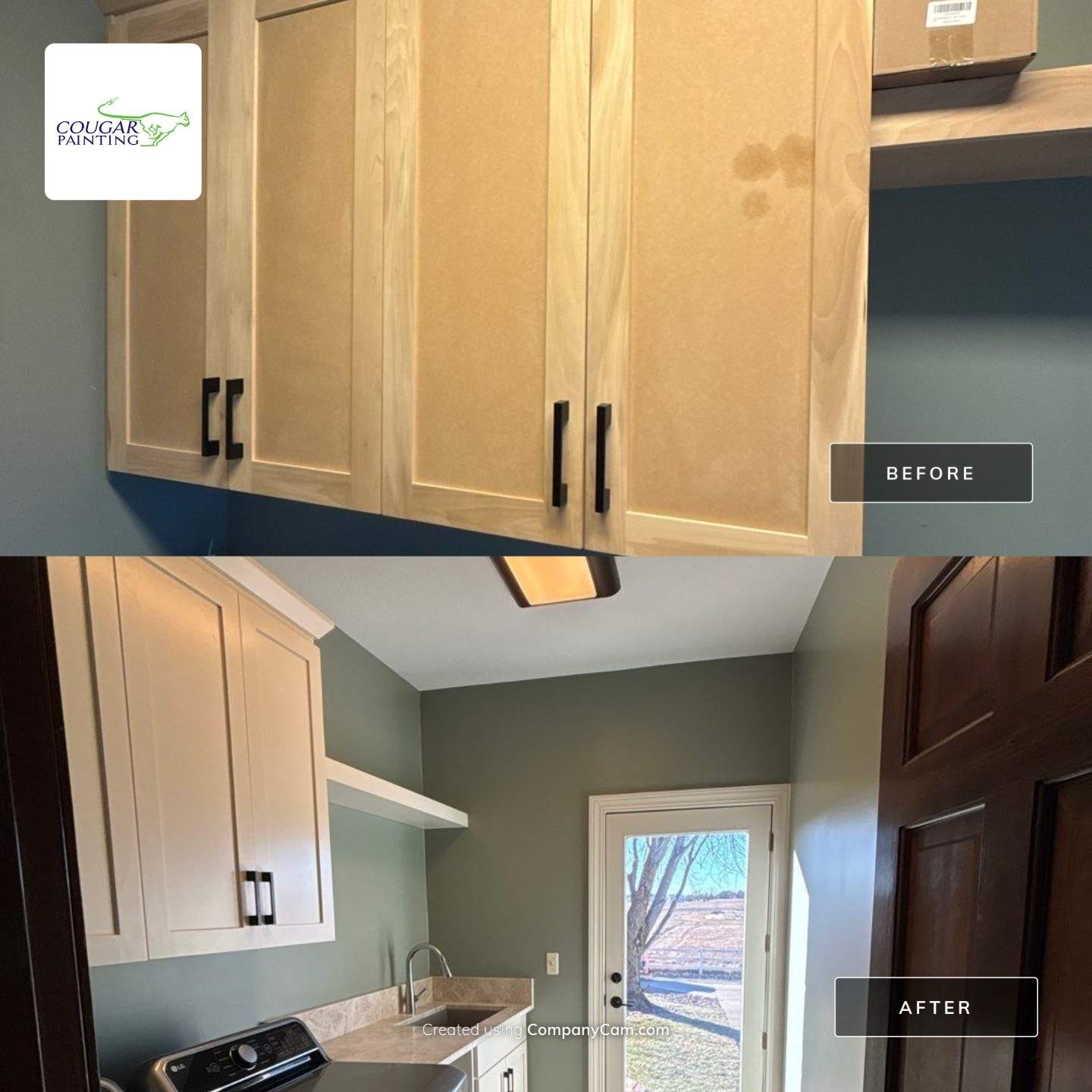 Statement Walls & Cabinet Transformations by Cougar Painting