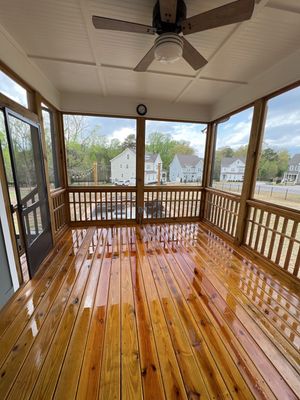Screened Porch using Wood Sealant
