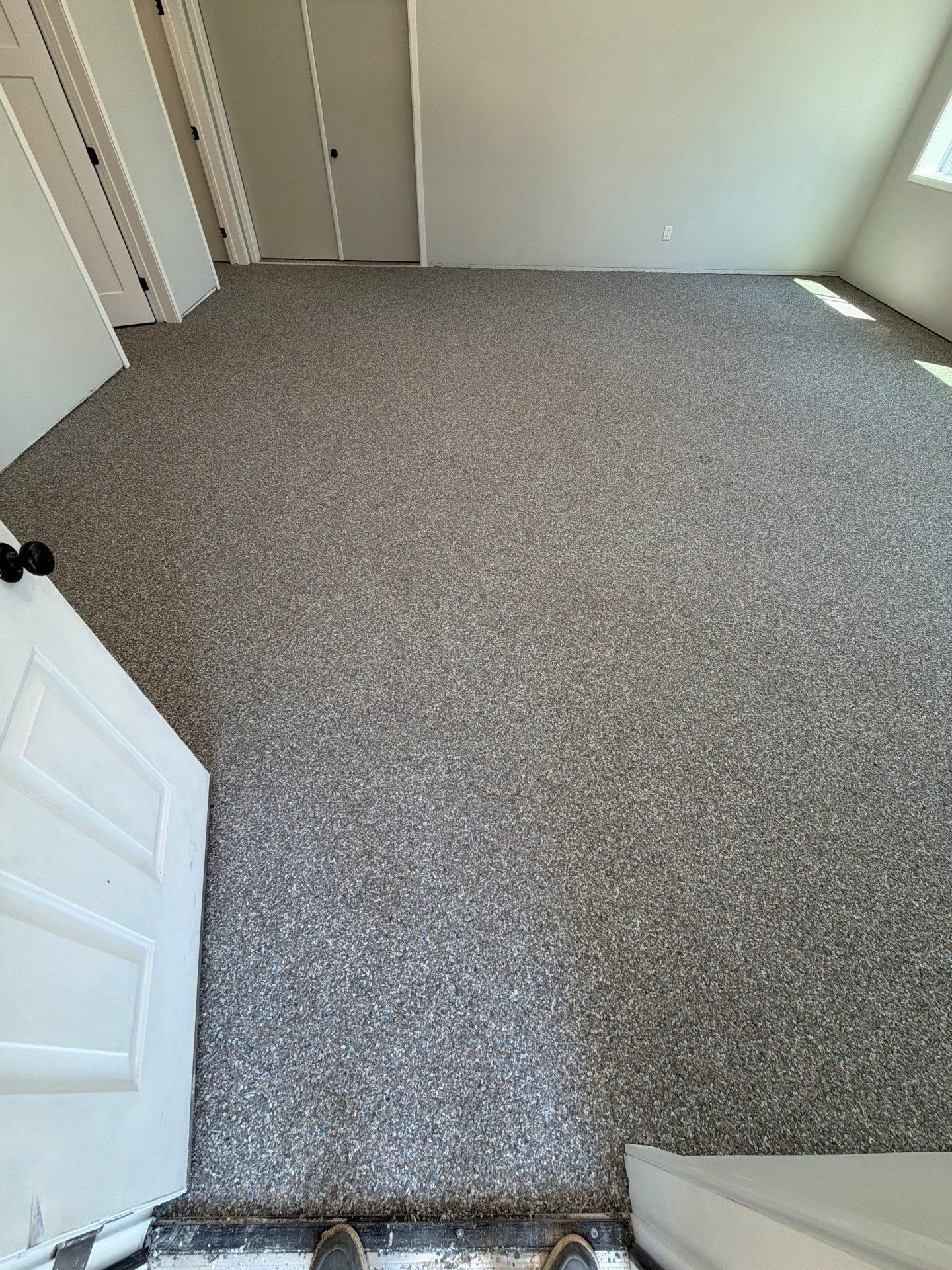 Multi-Color Epoxy Flake Floor Installation in West Olive by Gordon Painting