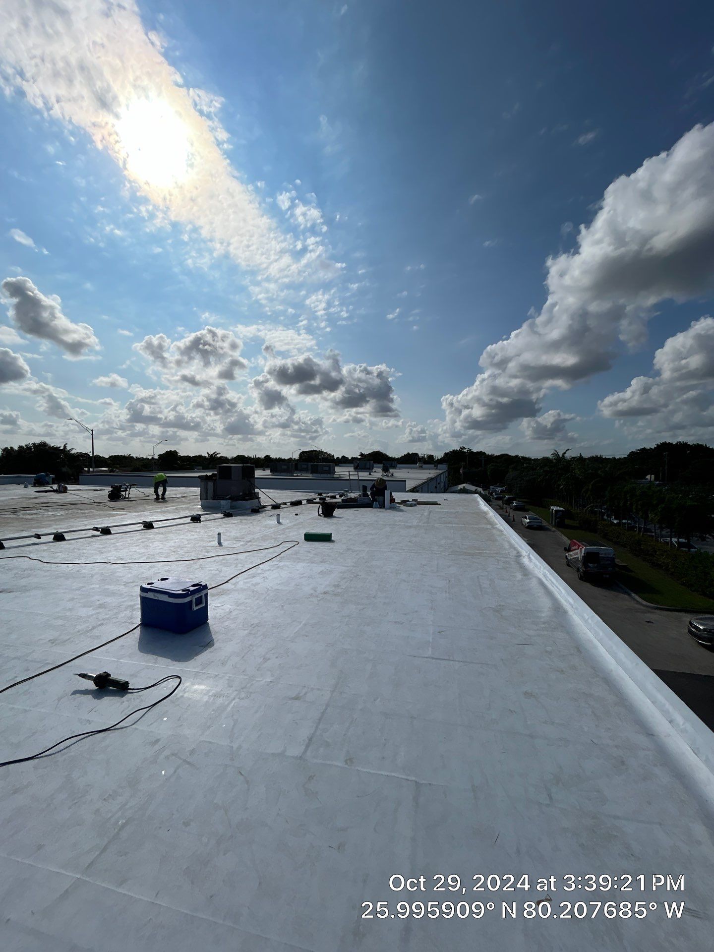COMMERCIAL REROOF GAF TPO EVERGUARD 60 MIL SMOOTH WITH 1-1/2" INSULATION by Earl W. Johnston Roofing