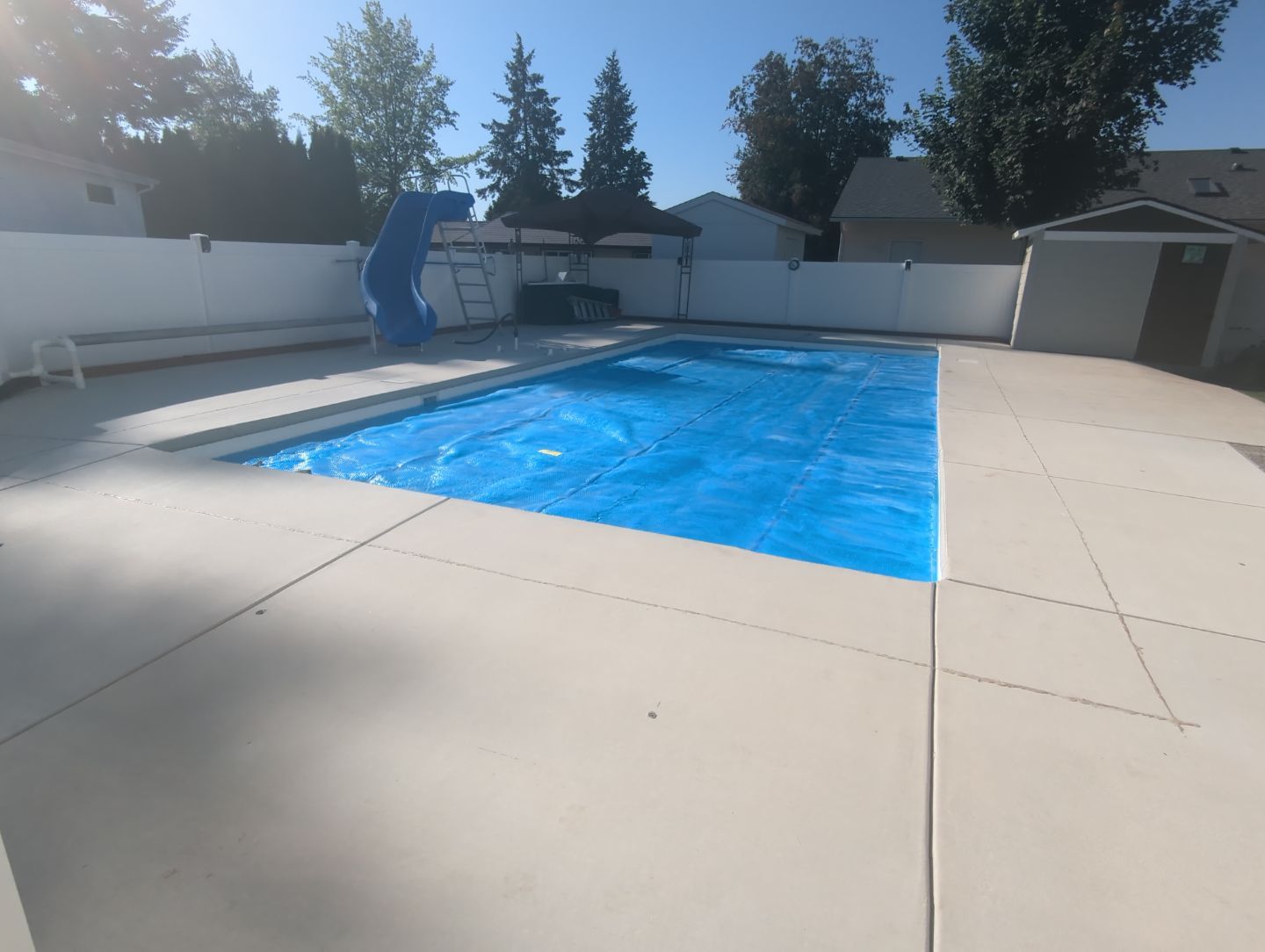 Pool Deck Transformation using Orbit & Patio in Slate Hybrid by Croc Coatings, LLC
