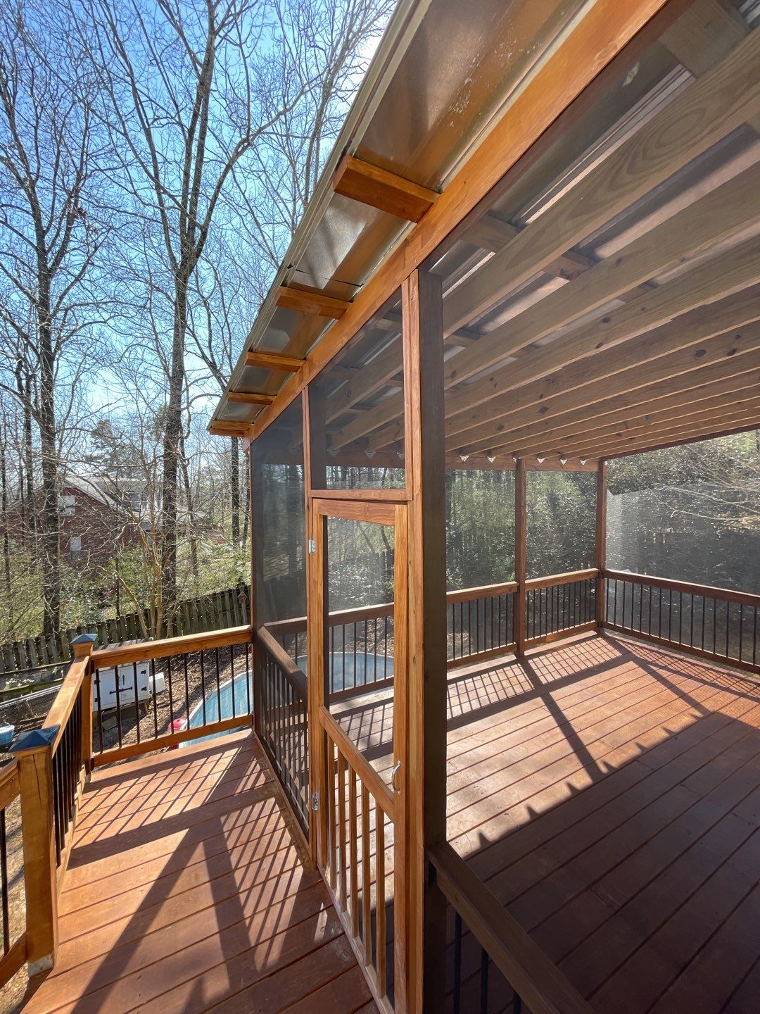 Balmoral Estates Screened Deck  by Pillar and Pine