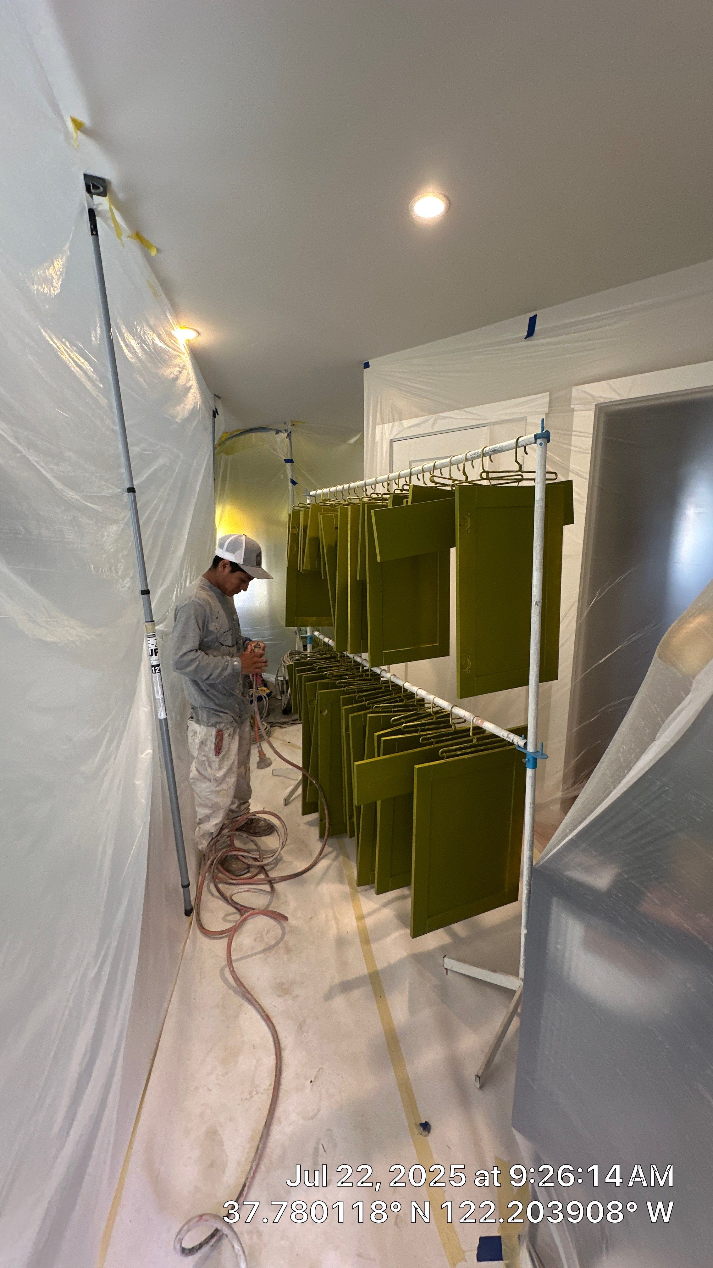 Custom Cabinet Painting  by Herrera’s Bay Area Painting inc.