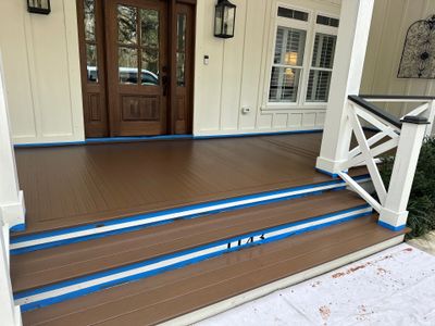 Coated deck using AcryFin