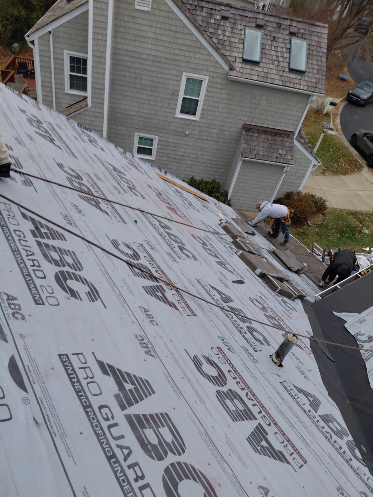 Reston :  Residential Roof Replacement with Brava Synthetic Cedar Shake Class C Natural  by RM Banning, Inc.