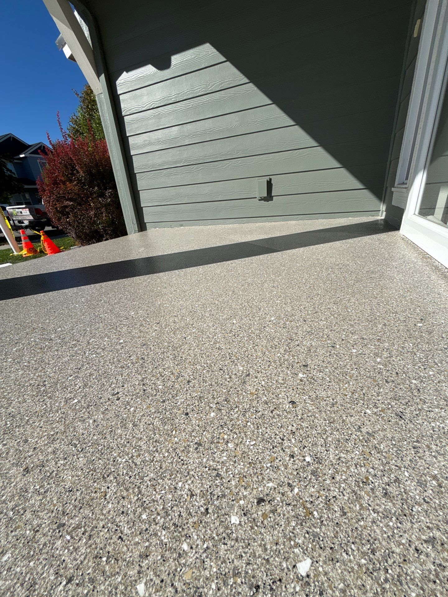 Patio Transformation using Quartzite Hybrid by Croc Coatings, LLC