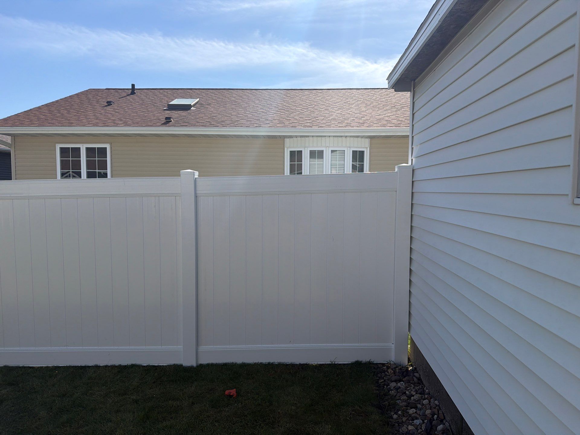 Custom Vinyl Privacy and Chain Link Fence Installation in Waterloo by Perfect Picket Fence and Stain