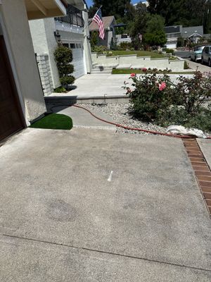 Orange County driveway restoration pressure washing