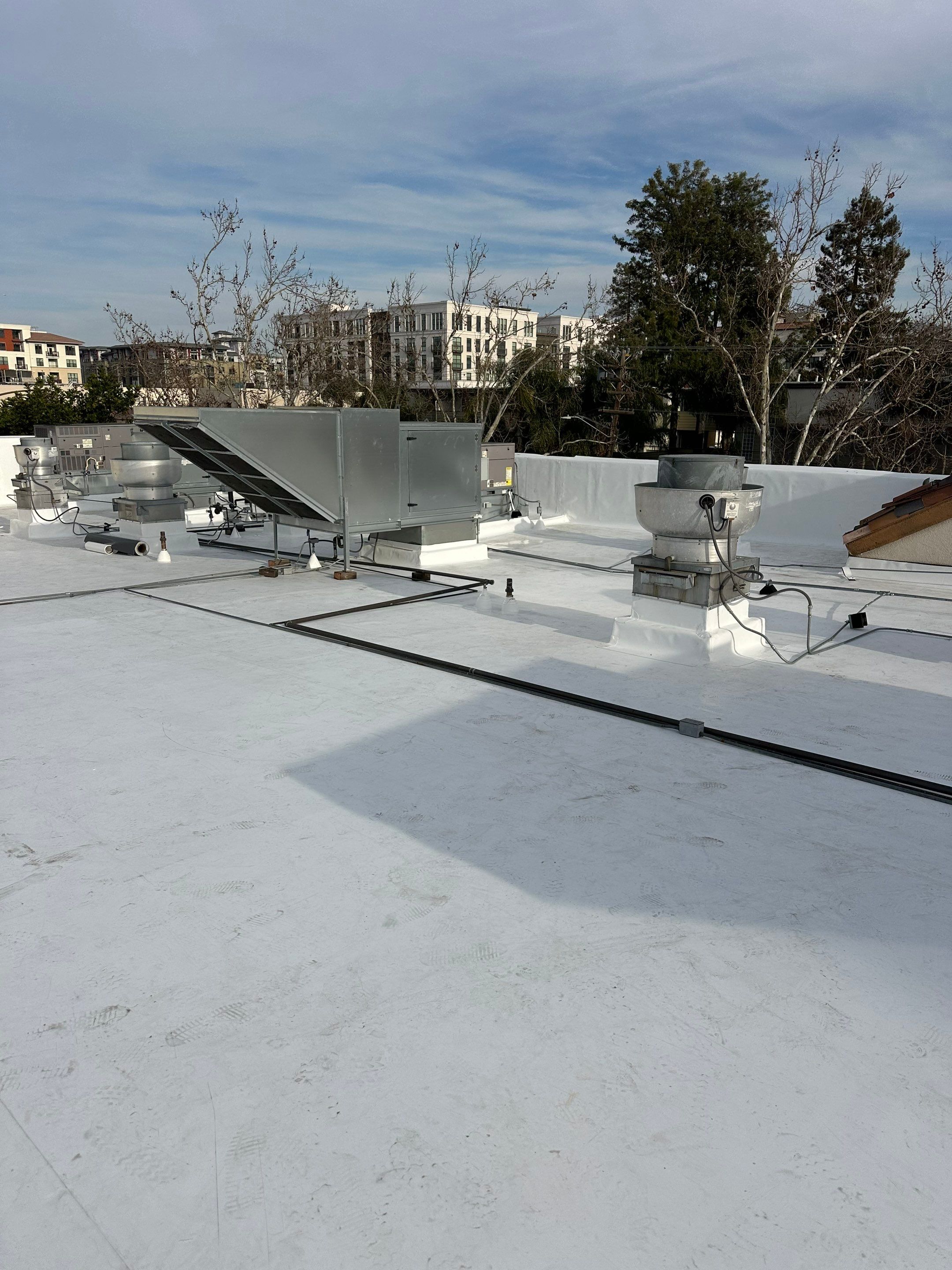 Project in Redwood City, CA by Sanchez Single Ply Roofing