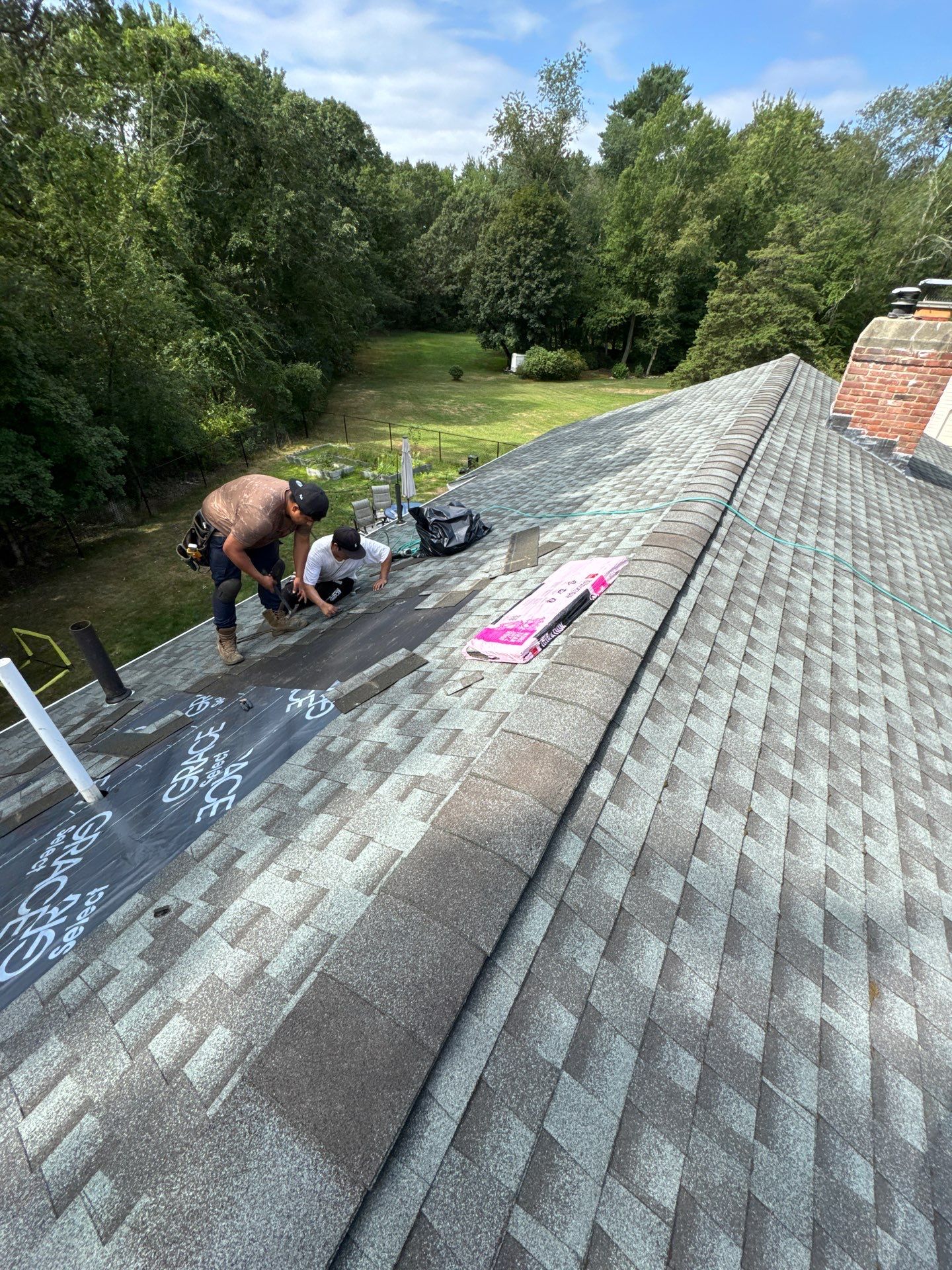 Roof Repair with Shingle Replacement – Chelmsford, MA by Mighty Dog Roofing of Greater Middlesex County
