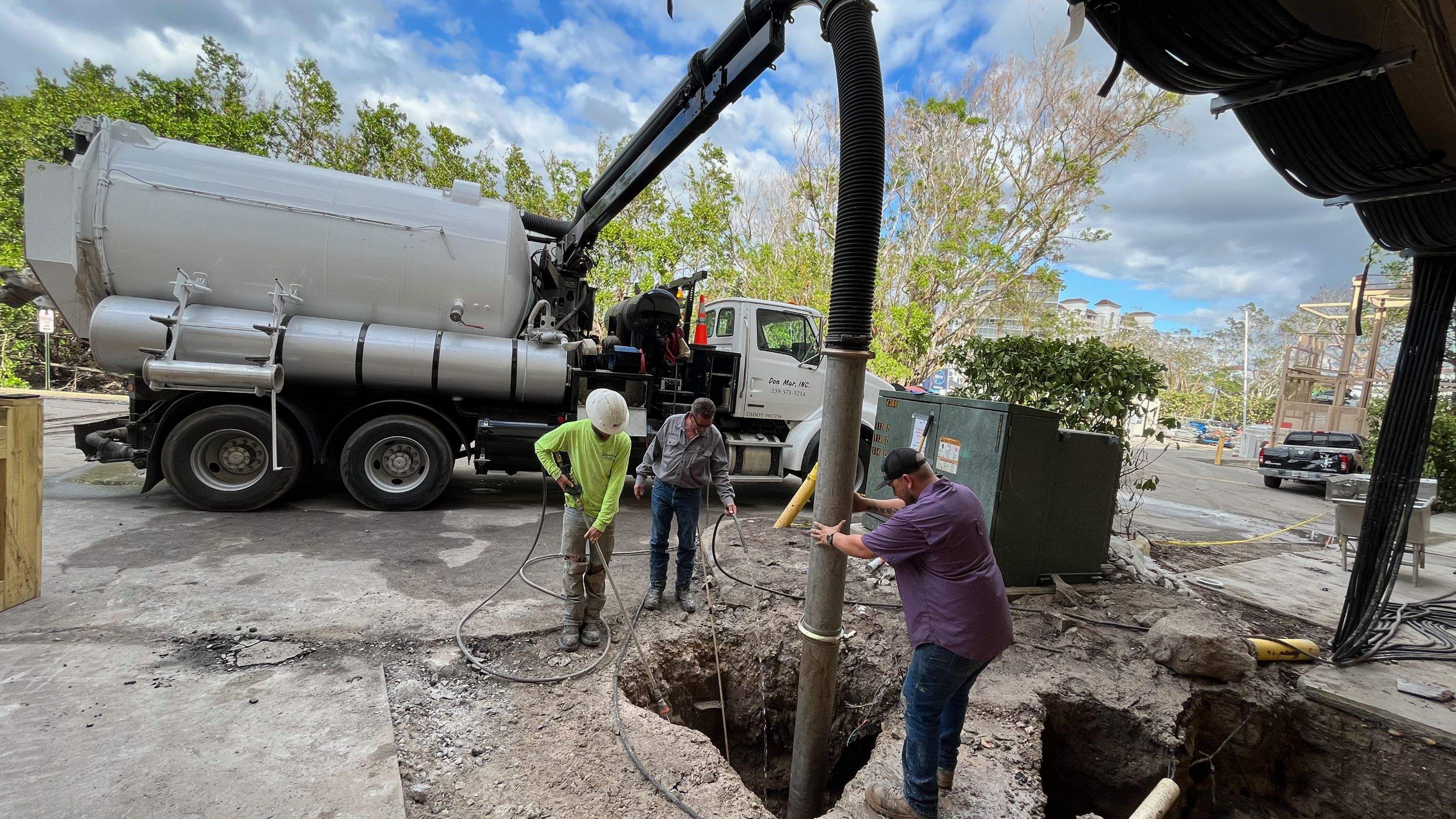 Ritz-Carlton North Service Road Daylighting by Don Mar, Inc. Storm Water Solutions