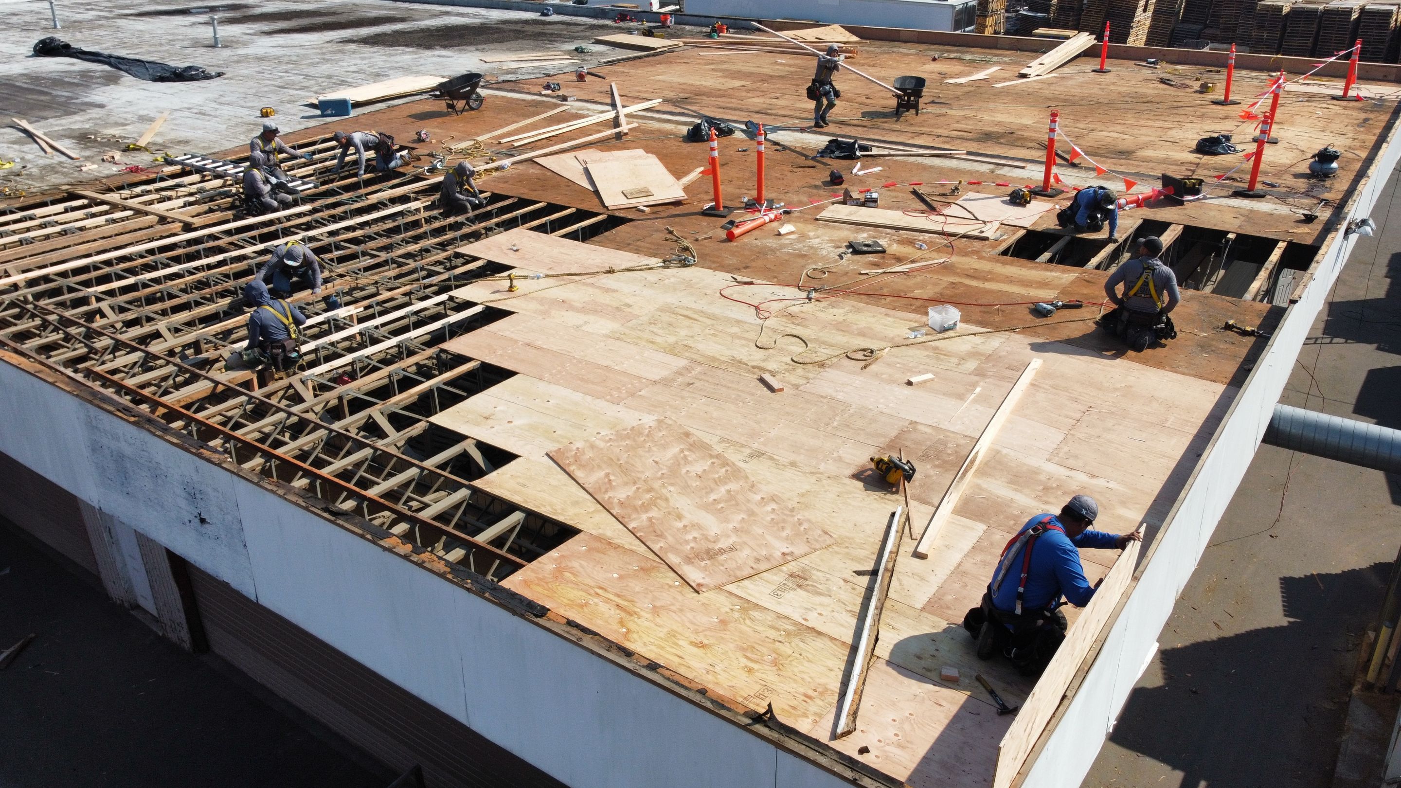 Warehouse Flat Roof - Torchdown to PVC by Roof Smart