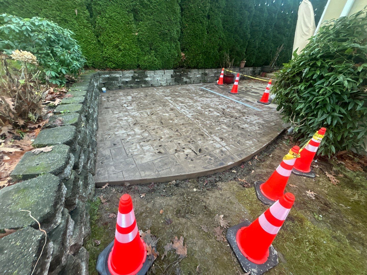 Stamped Concrete Patio  by Jireh Asphalt & Concrete Inc 