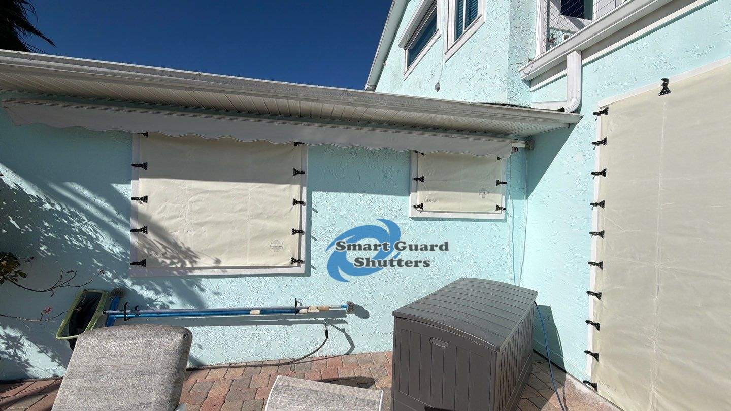 Hurricane Protection in White by Smart Guard Shutters