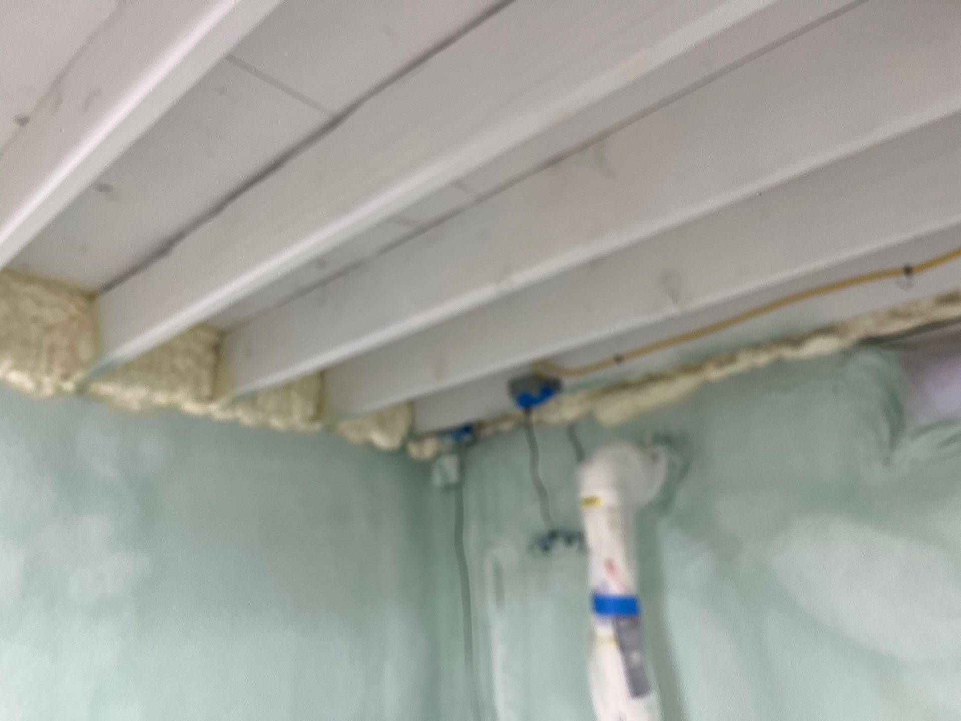 Basement Exterior Walls using Closed Cell Spray Foam by NYS Foam & Energy