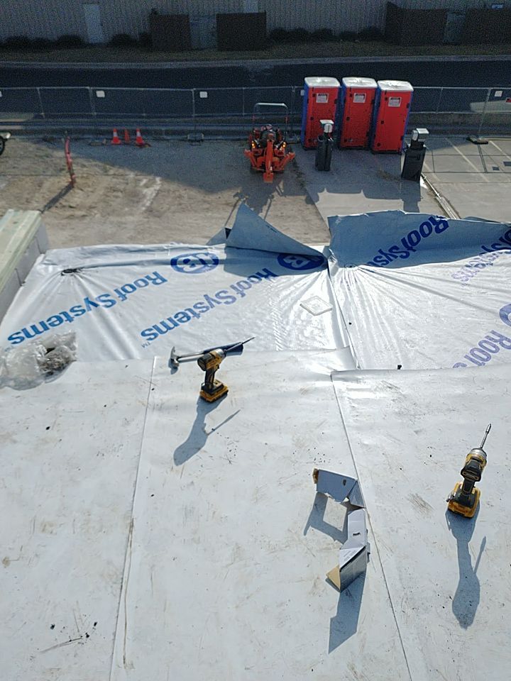 Bio-Life Commercial Roof Replacement using IB Systems PVC by Roof Experts