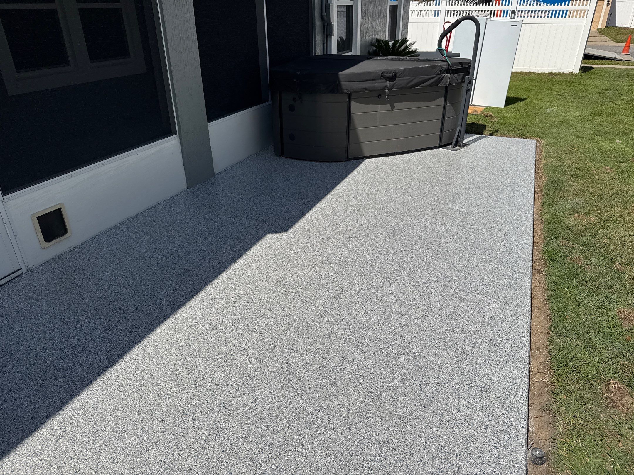 Porch in Newberry, FL in Tidal Wave by Cross Creek Concrete Coatings