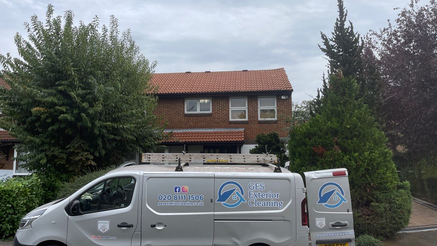Exterior Clean - Roof - Patio - Driveway using Honda 15lpm Low Pressure Washing Machine by Ges Exterior Cleaning ltd