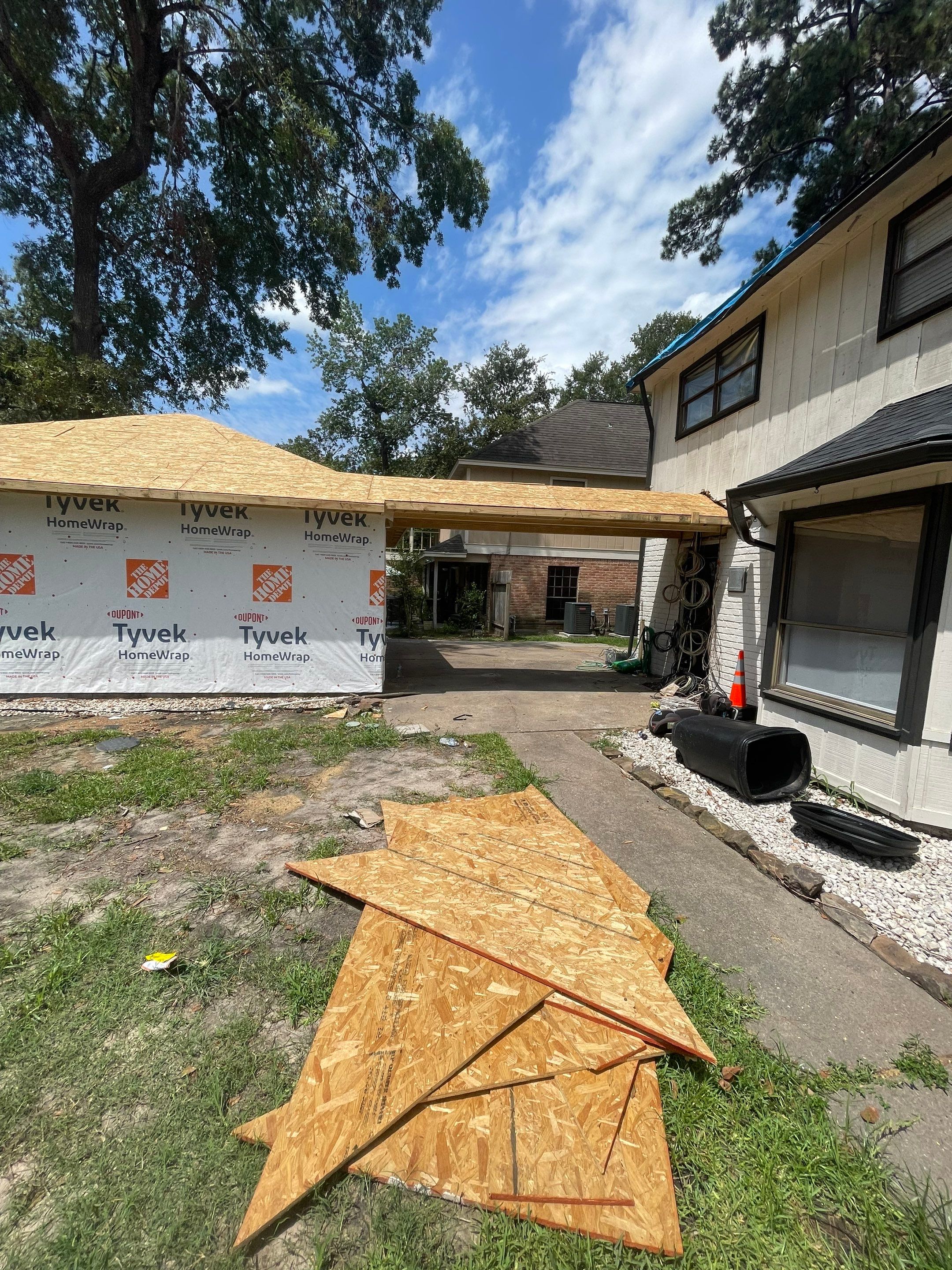 Tree Damage Garage Rebuild & Home Repair by Majesty Construction