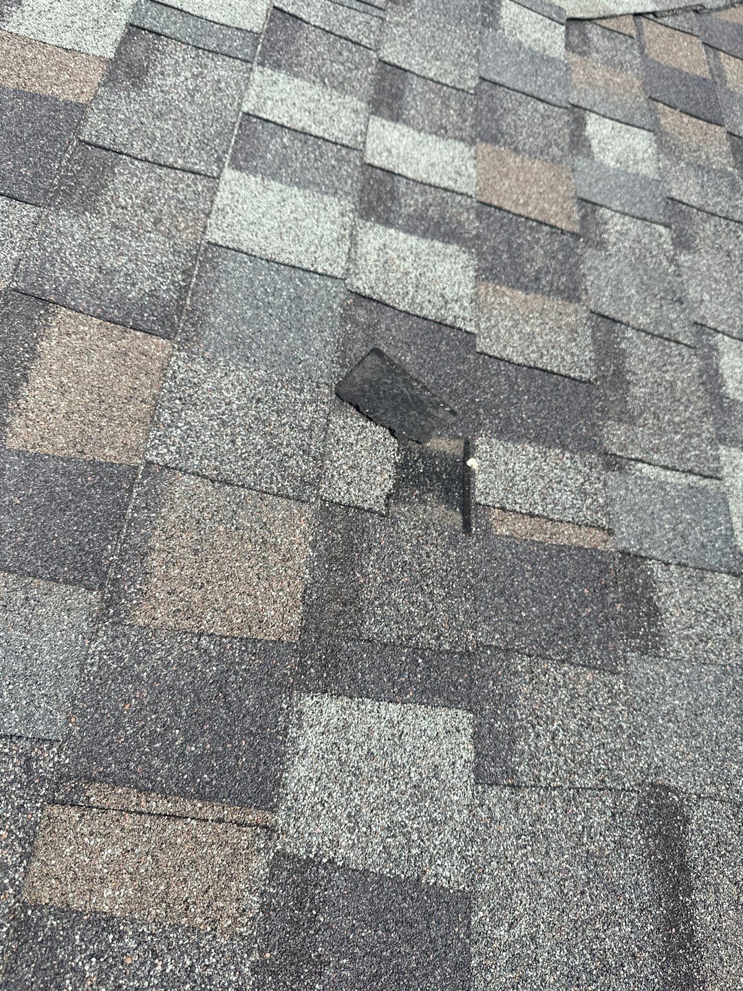 Hail Damage using Owen's Corning Duration (Lifetime) Shingles by Roof Repair Company