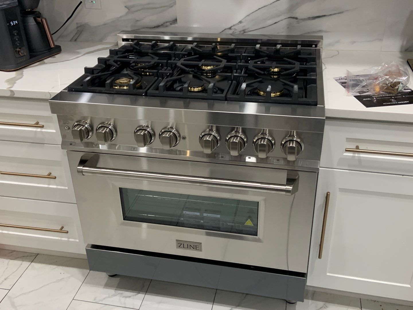 Gas / Electric Stove Install using ZLINE STOVE by A1 NERDY HOMES LLC