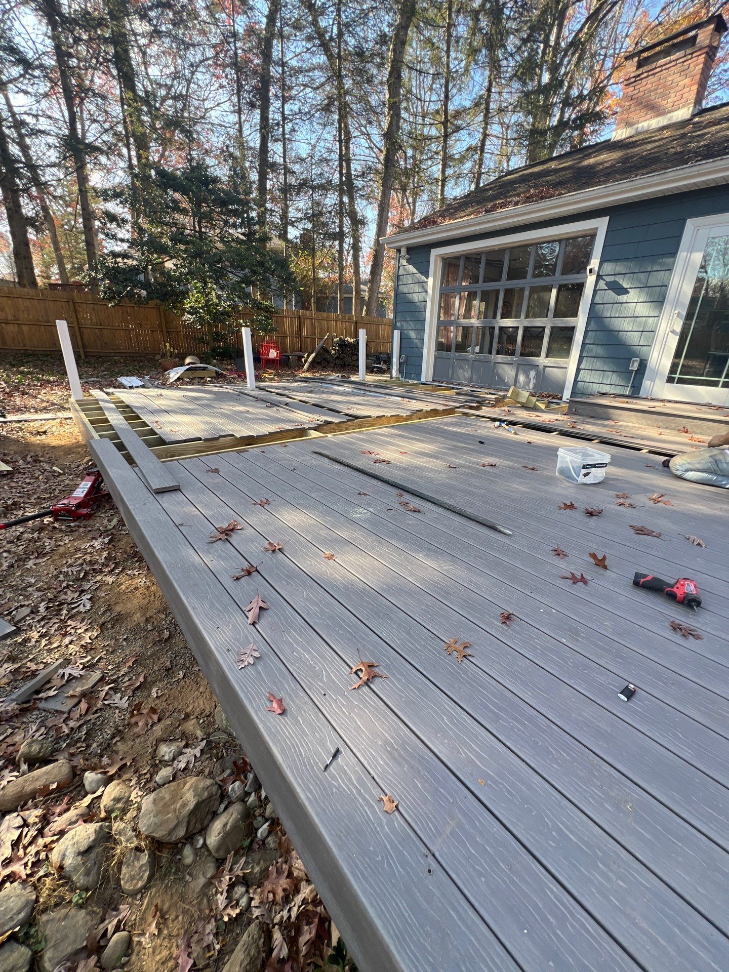 Custom Deck Build & Outdoor Transformation – MoistureShield Cathedral Stone by Maven Roofing & Exteriors LLC
