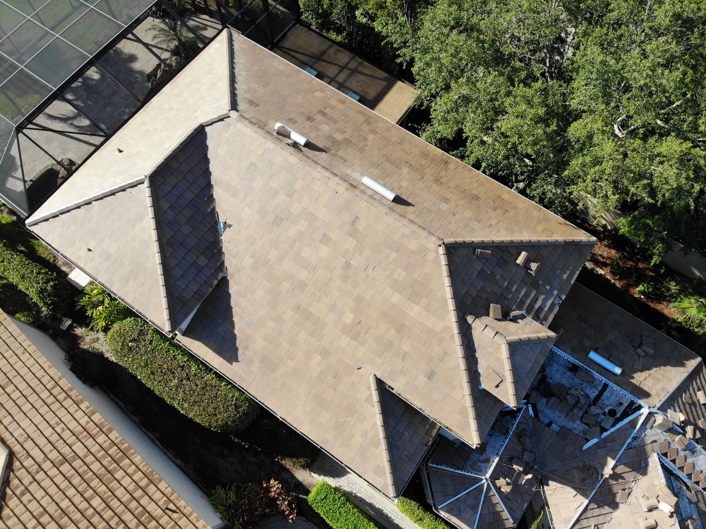 Residential Roofing Installation using Concrete Tile in Bonita Bay Community by International Roofing