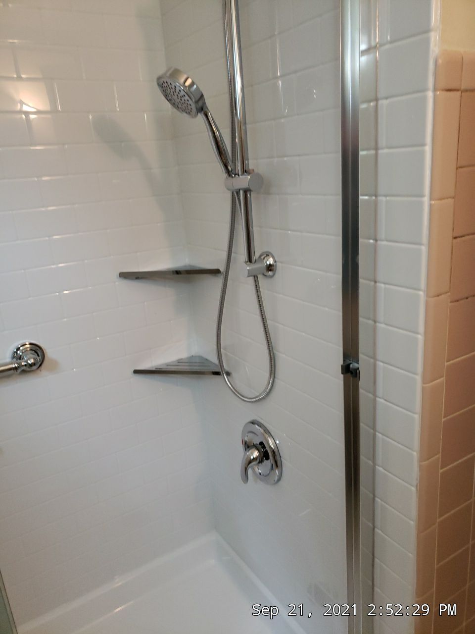 Tub to Shower Conversion using BCI Acrylic Shower System by Secure Construction Company Inc