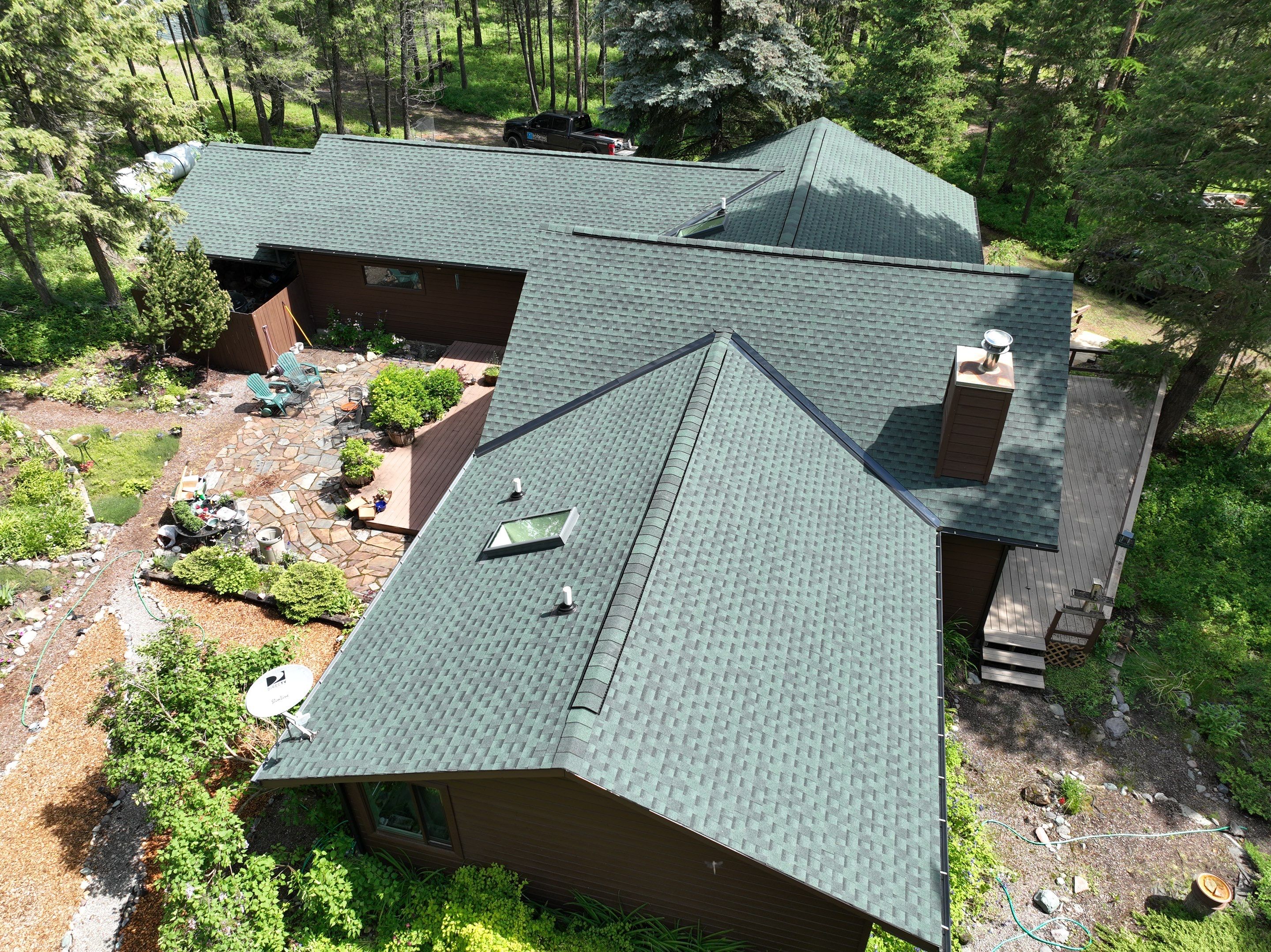 GAF Timberline HDZ - Hunter Green by Montana Roofing Solutions