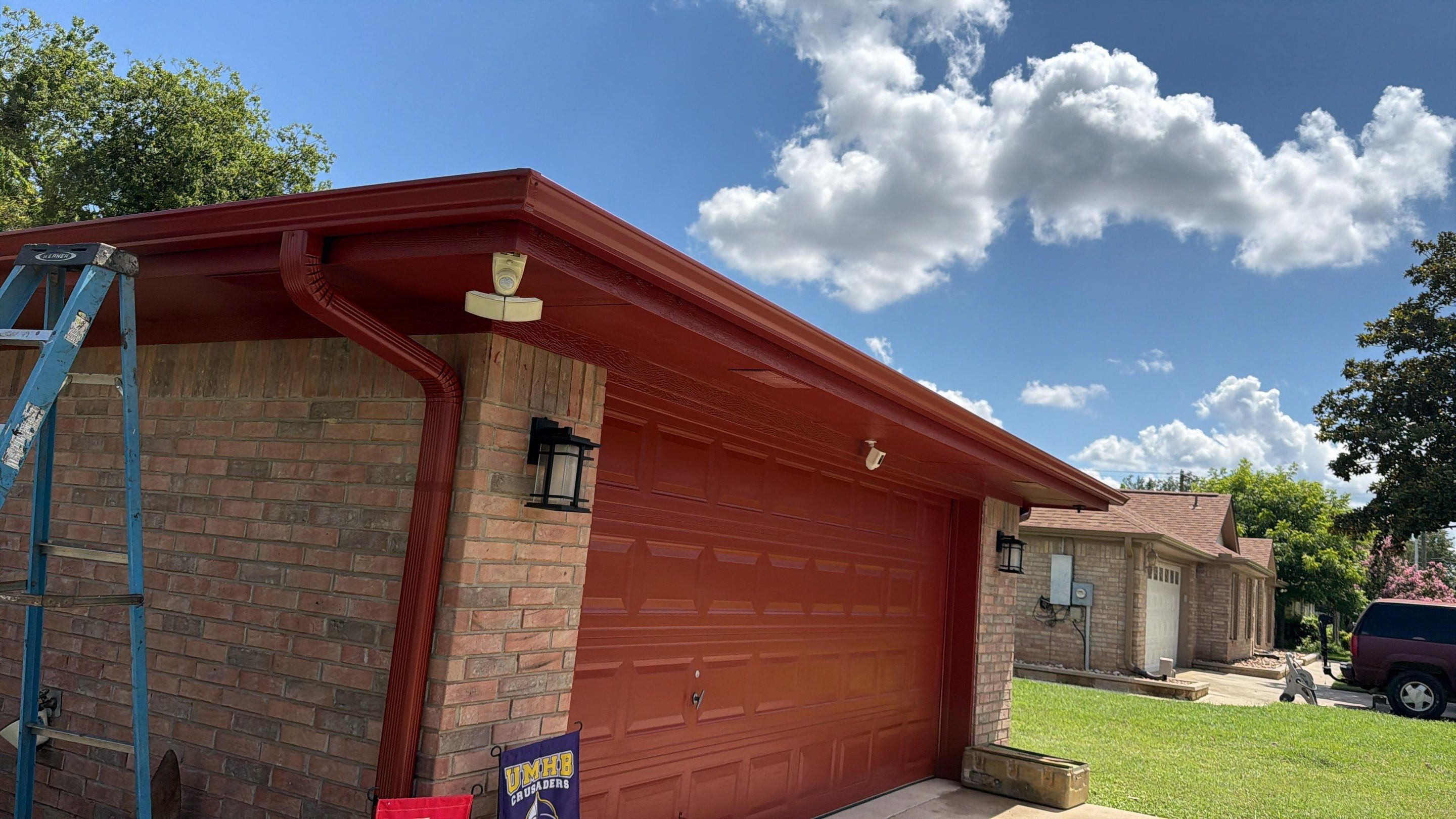 Gutter Installation on Referred Neighbor by Action Exteriors Austin