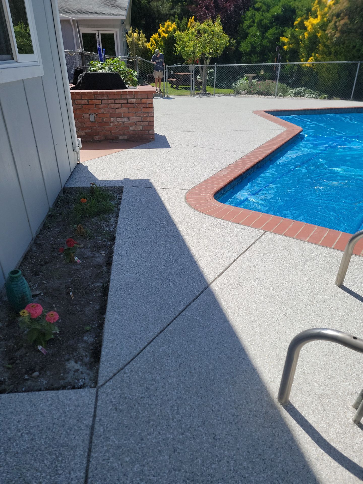 Custom Penntek Mount Everest Coating for Atascadero Pool Deck by MGP Coatings