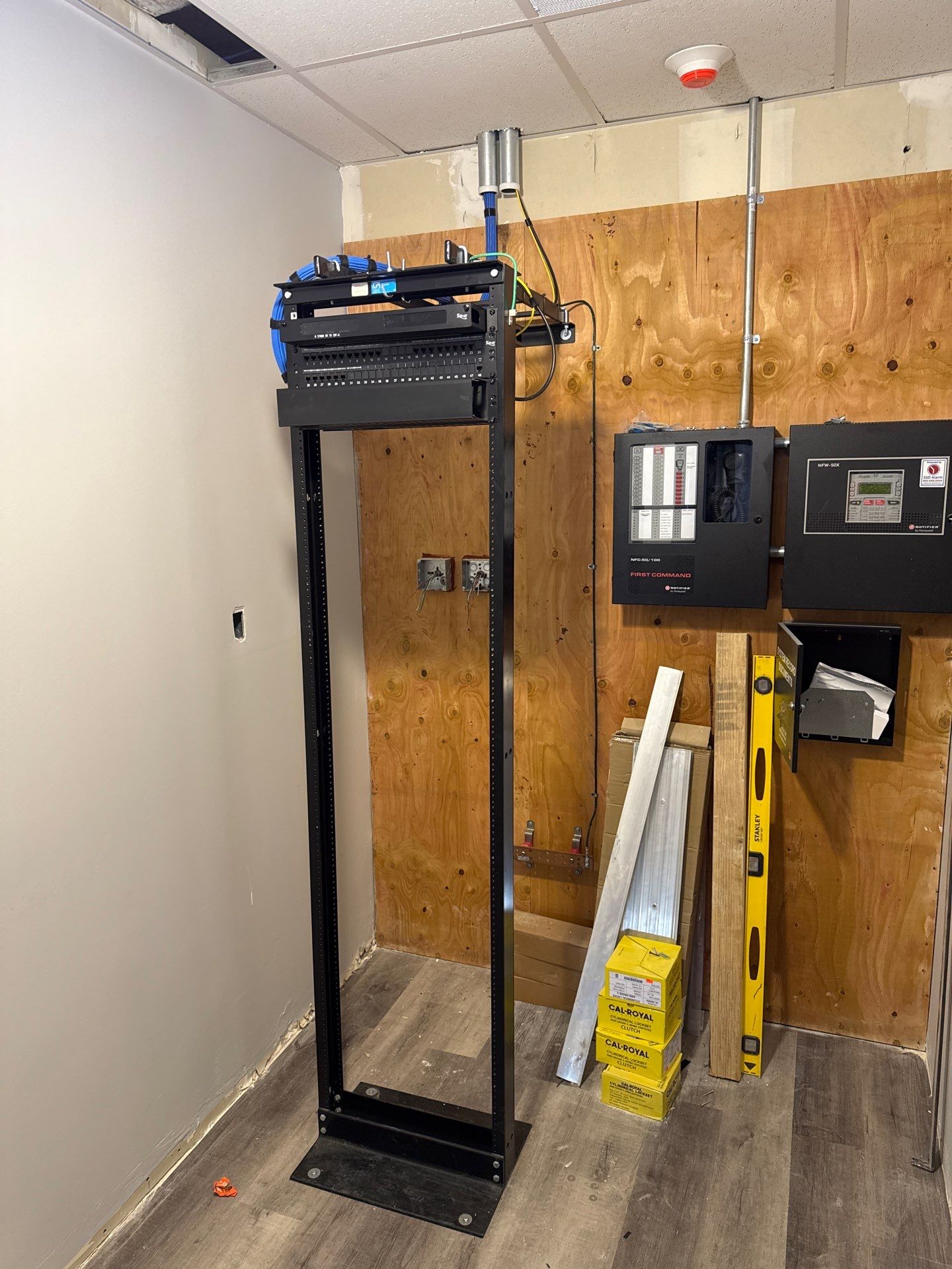 Structured Network Cabling Project in Temecula by Ring and Ping Inc.