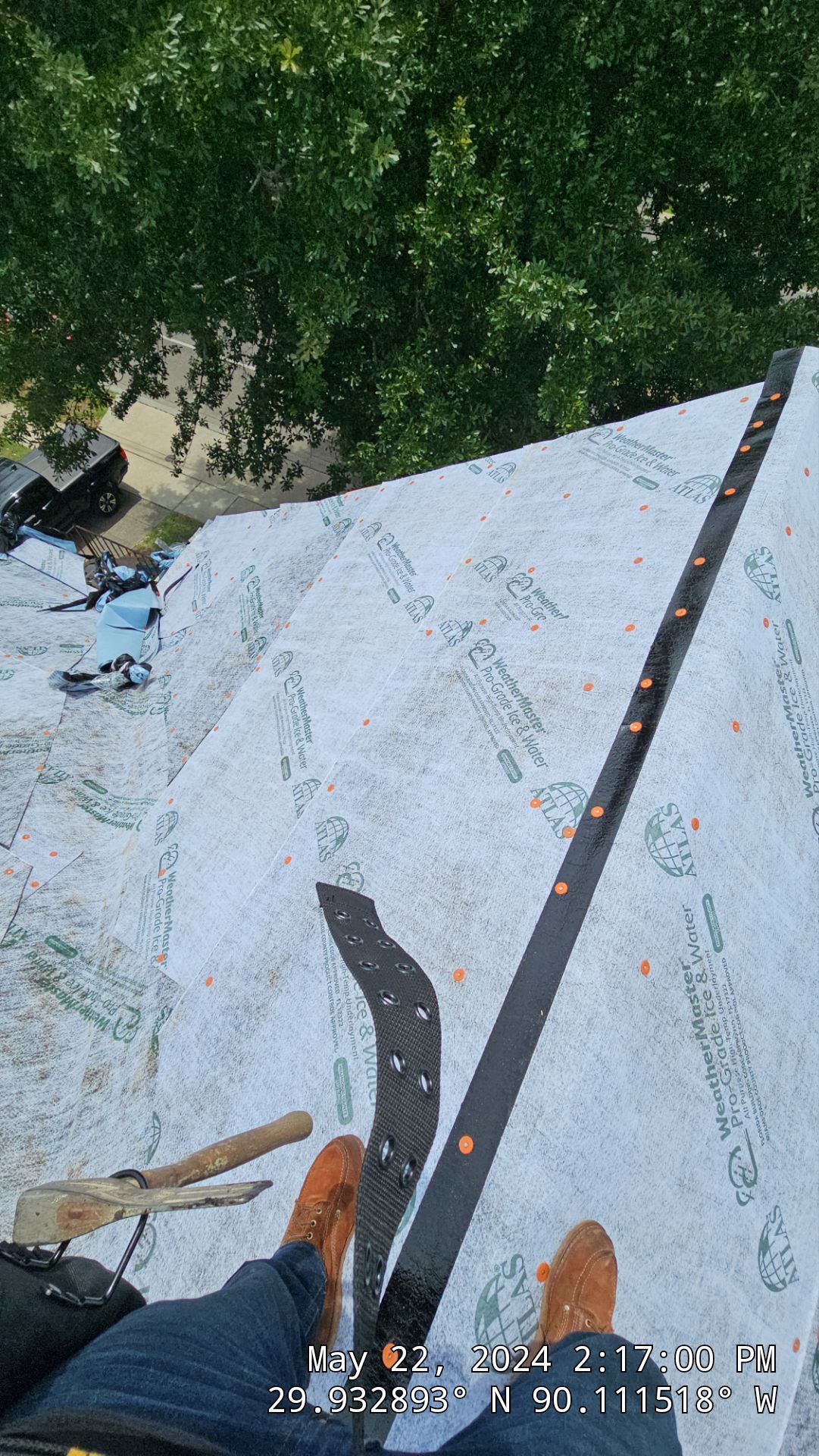 Project in New Orleans by Robertson Roofing & Siding Inc