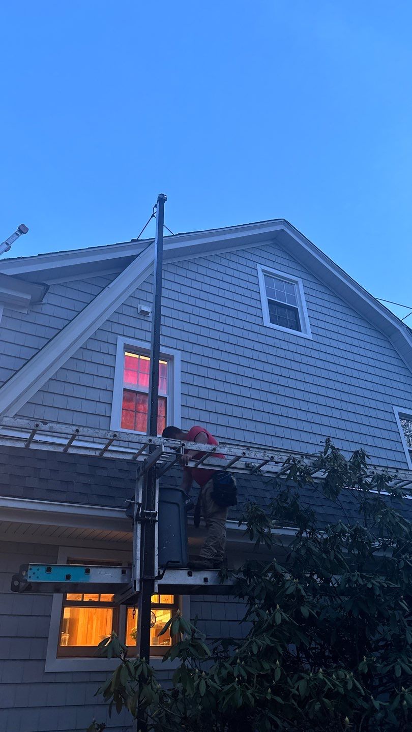Siding Installation using Certainteed Cedar Impressions Sterling Gray by A Plus Exterior
