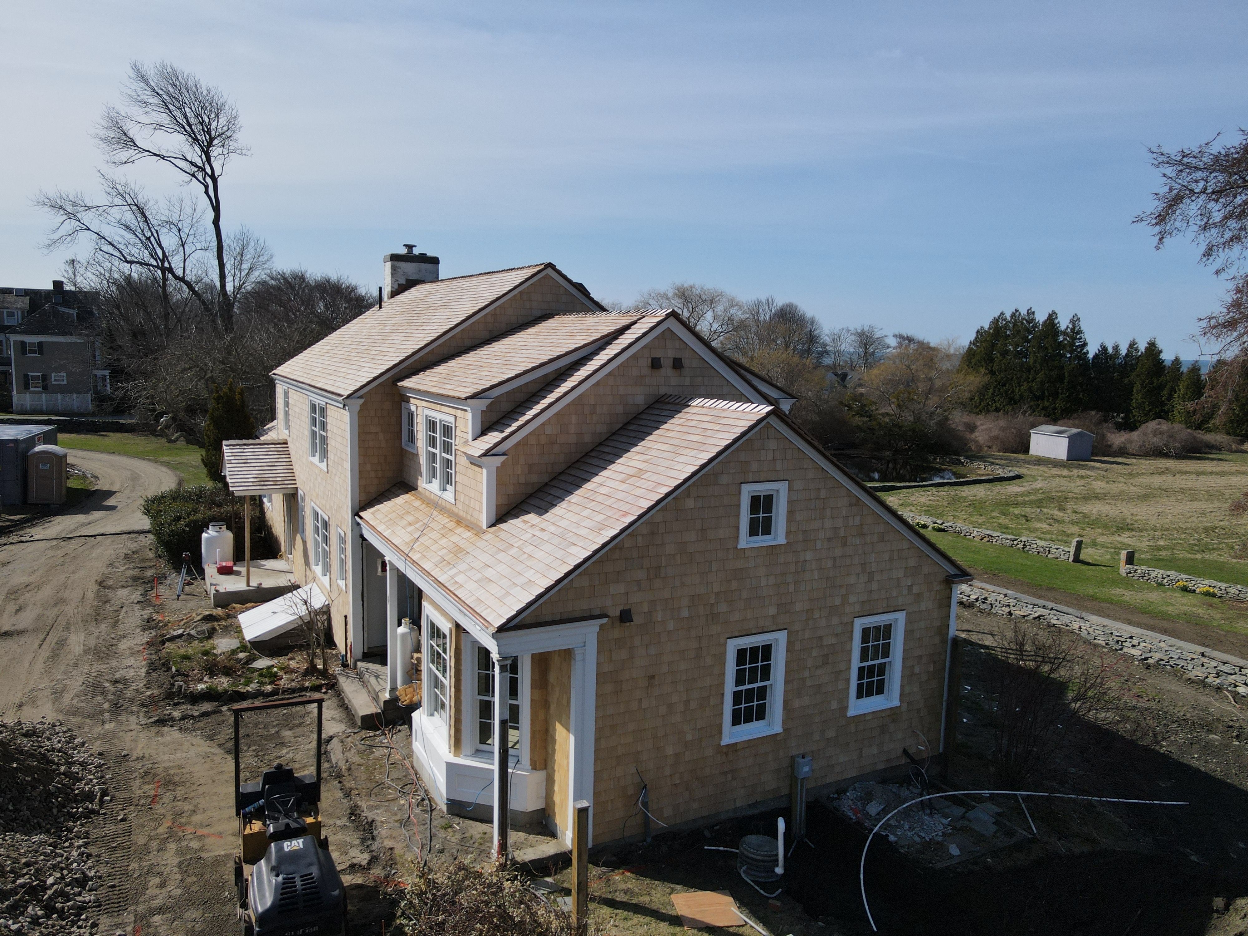 Cedar Roofing, Siding, Copper Gutters - Private Residence by Rinaldi Brothers