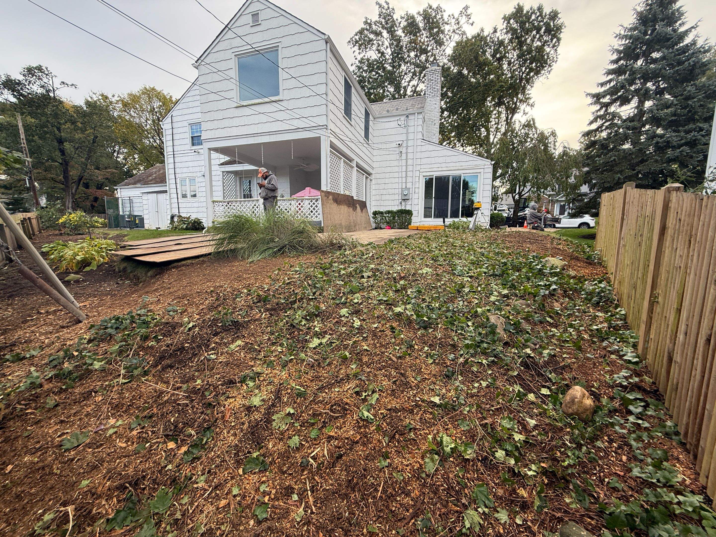 Concrete Retaining Wall Construction in Port Washington by Medina Design & Development Group