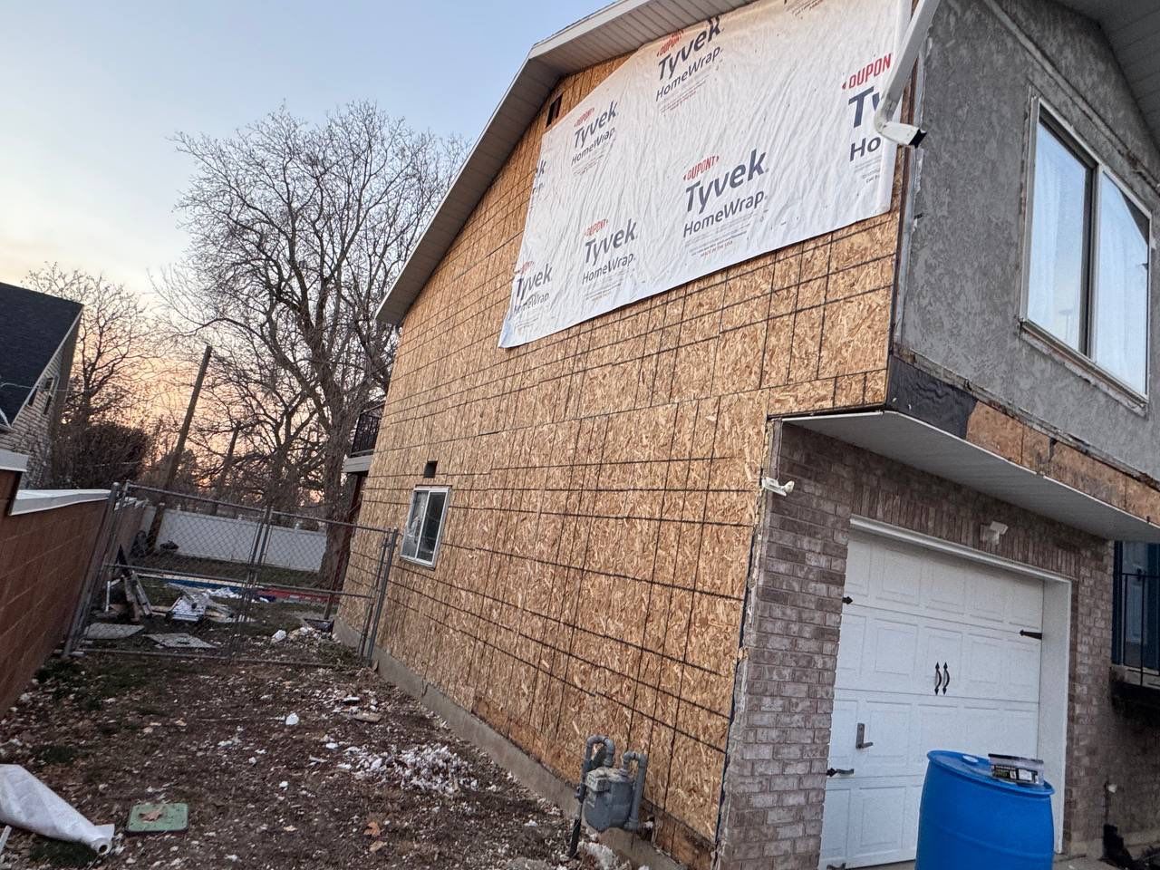Kaysville | Master Stucco Conversion | Mixed Vinyl Profiles in Crisp White by Ideal Siding Utah