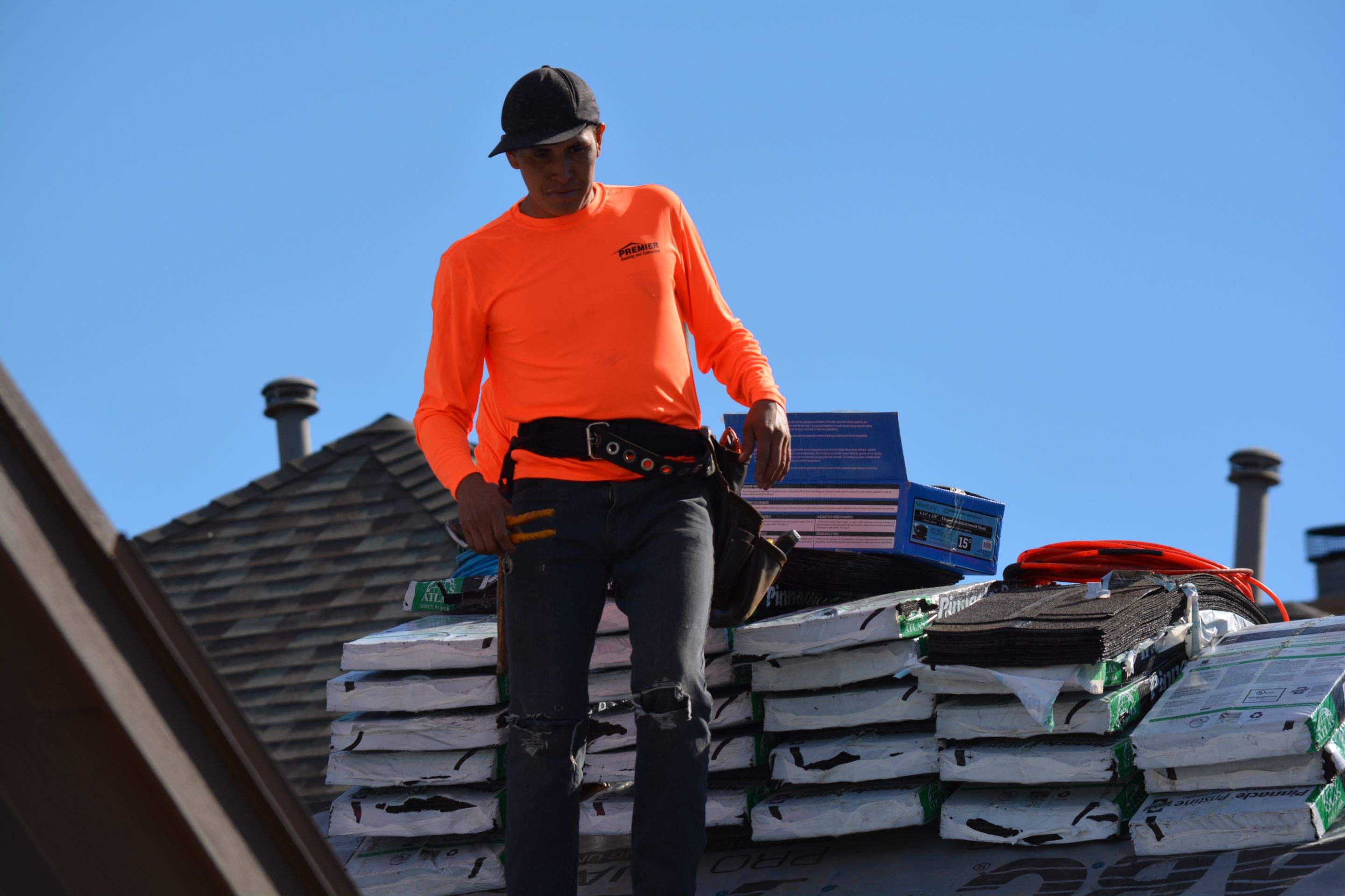 Residential Roof Replacement using Pinnacle Pristine 30 Year Laminate Shingles by Premier Roofing and Contracting