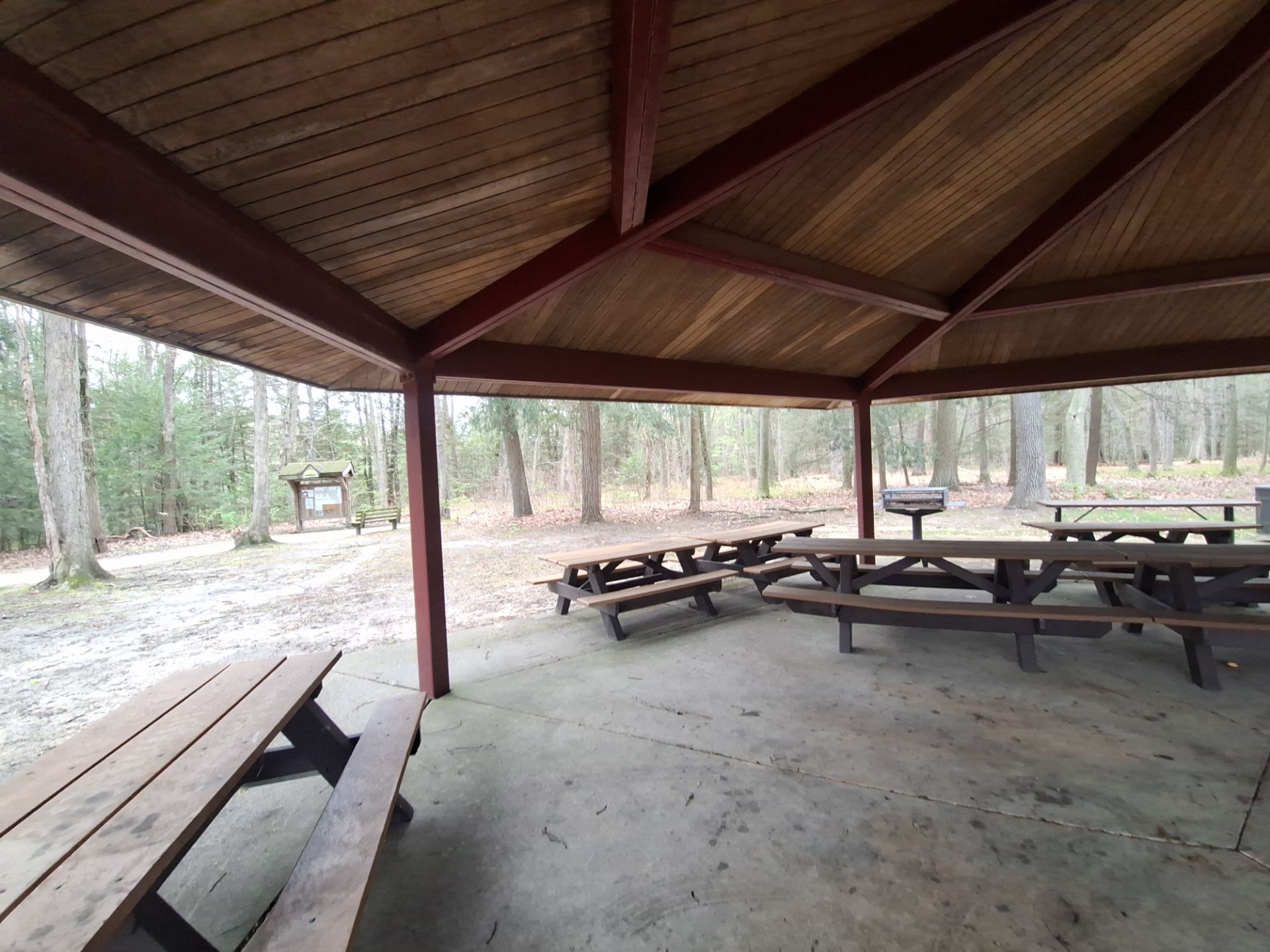 Grand Haven Park Pavilion Painting and Wood Ceiling Refinishing by Gordon Painting