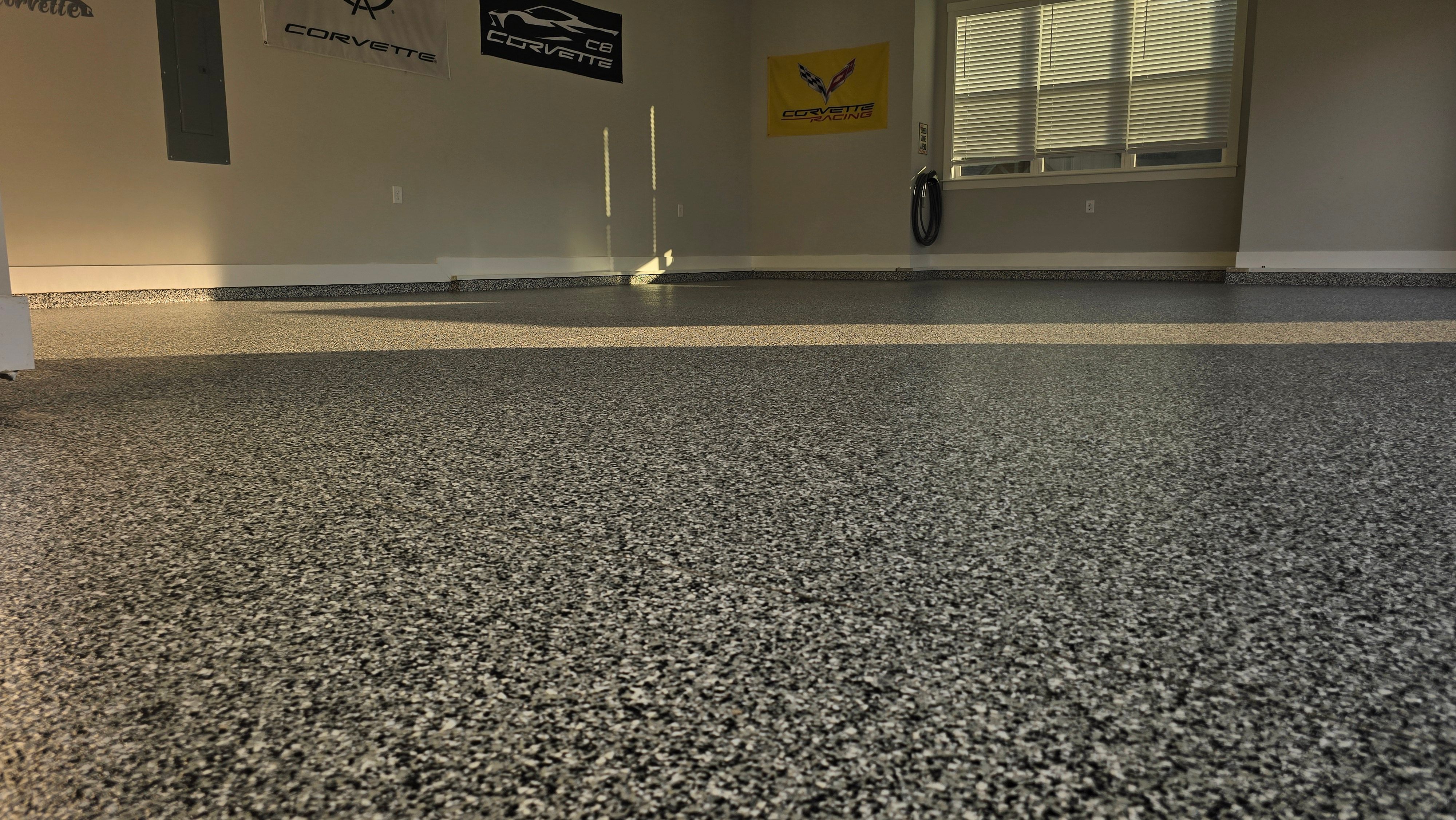 Garage using Domino by Elite Floor Solutions
