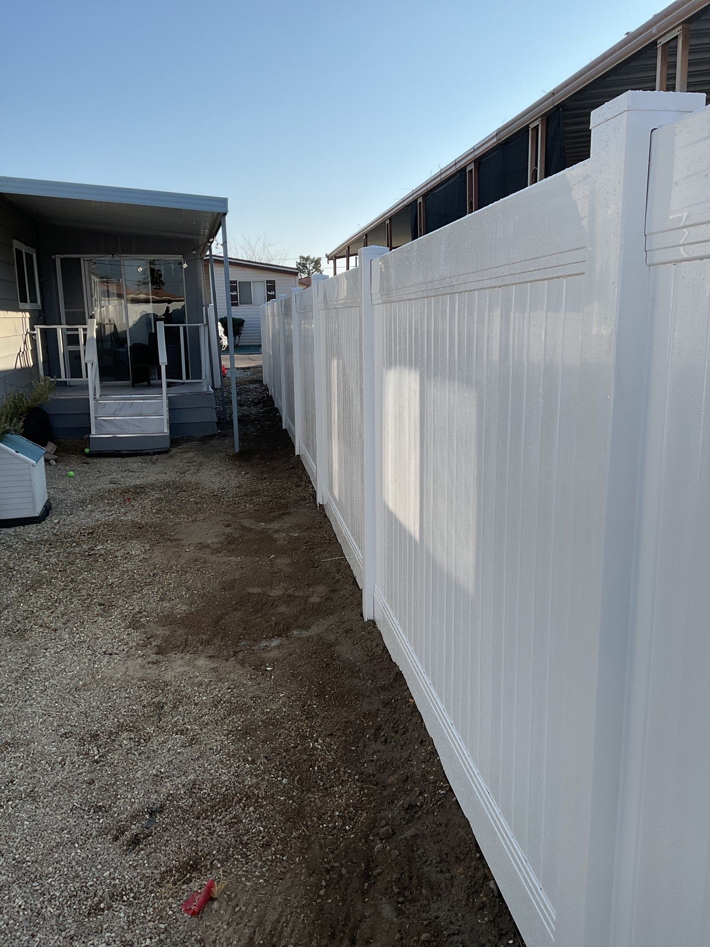 Fence Installation using Vinyl by Fence Guys Inc. 