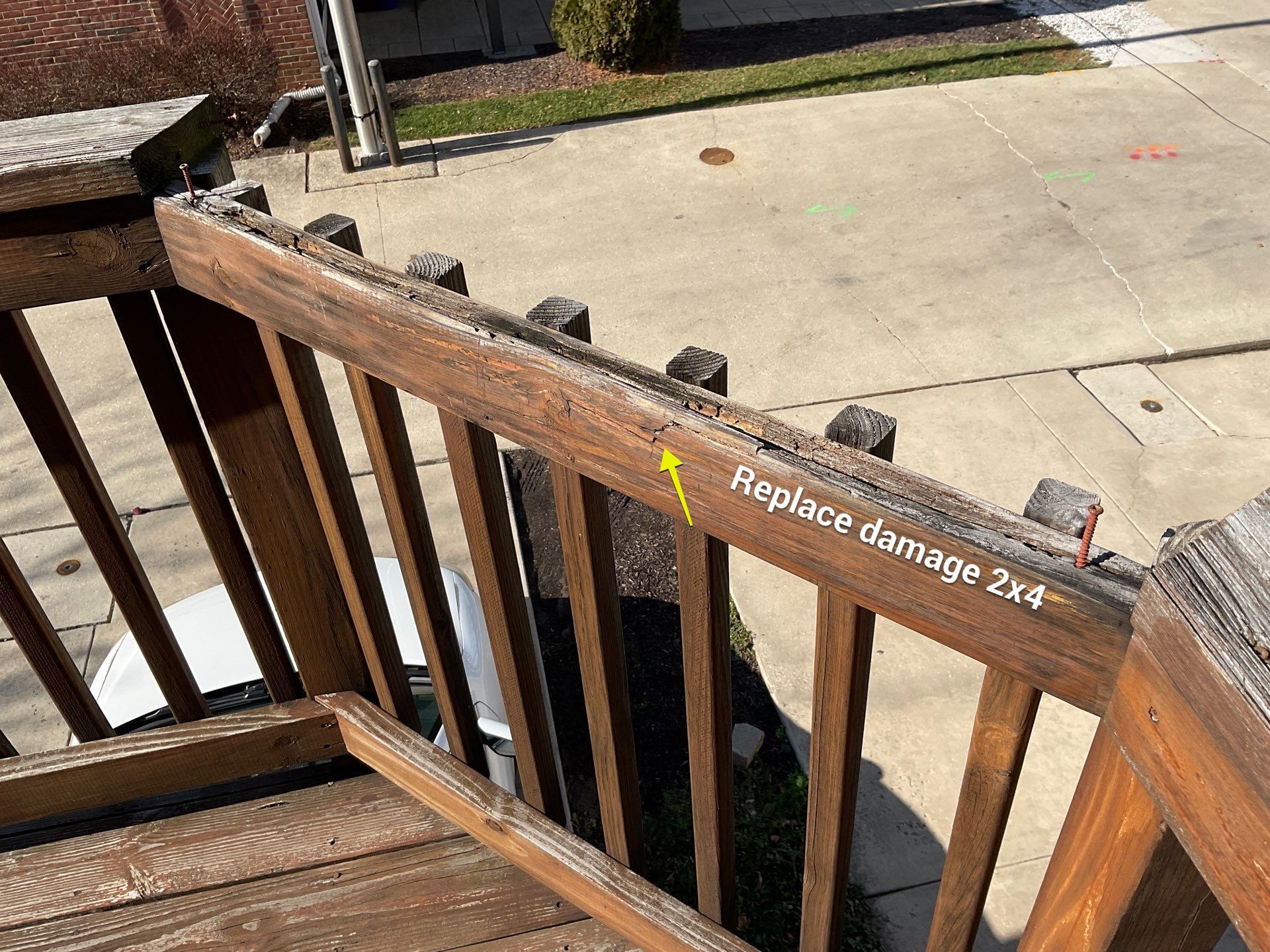 Deck Repair, New steps, New Paint job  by Alpha Design Services