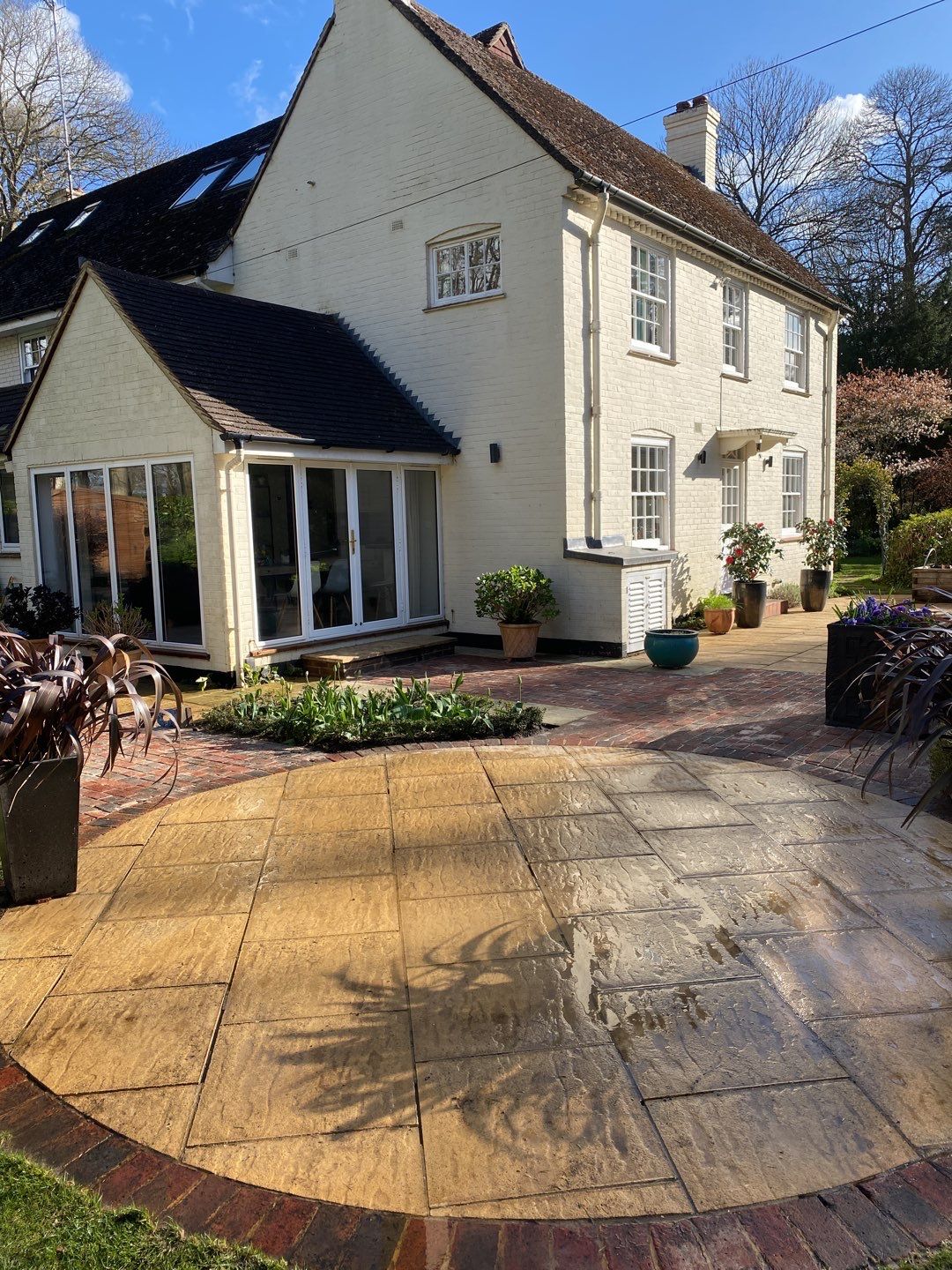 Patio Area Spring Clean using honda 21 ltr/min by Ges Exterior Cleaning ltd