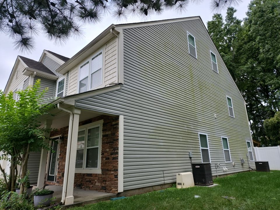 House Wash using cleaner by Power Wash Masters LLC