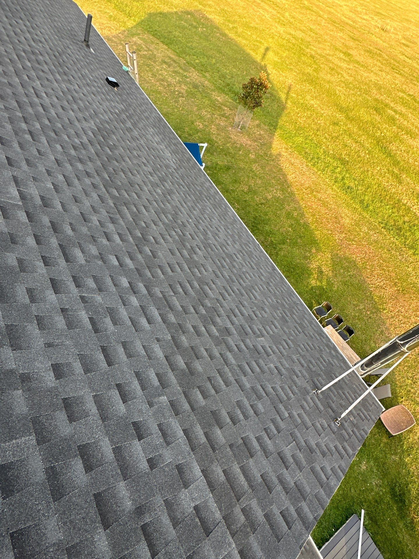 Residential Roofing Installation using GAF Timberline HDZ Charcoal by Rainstoppers Roofing