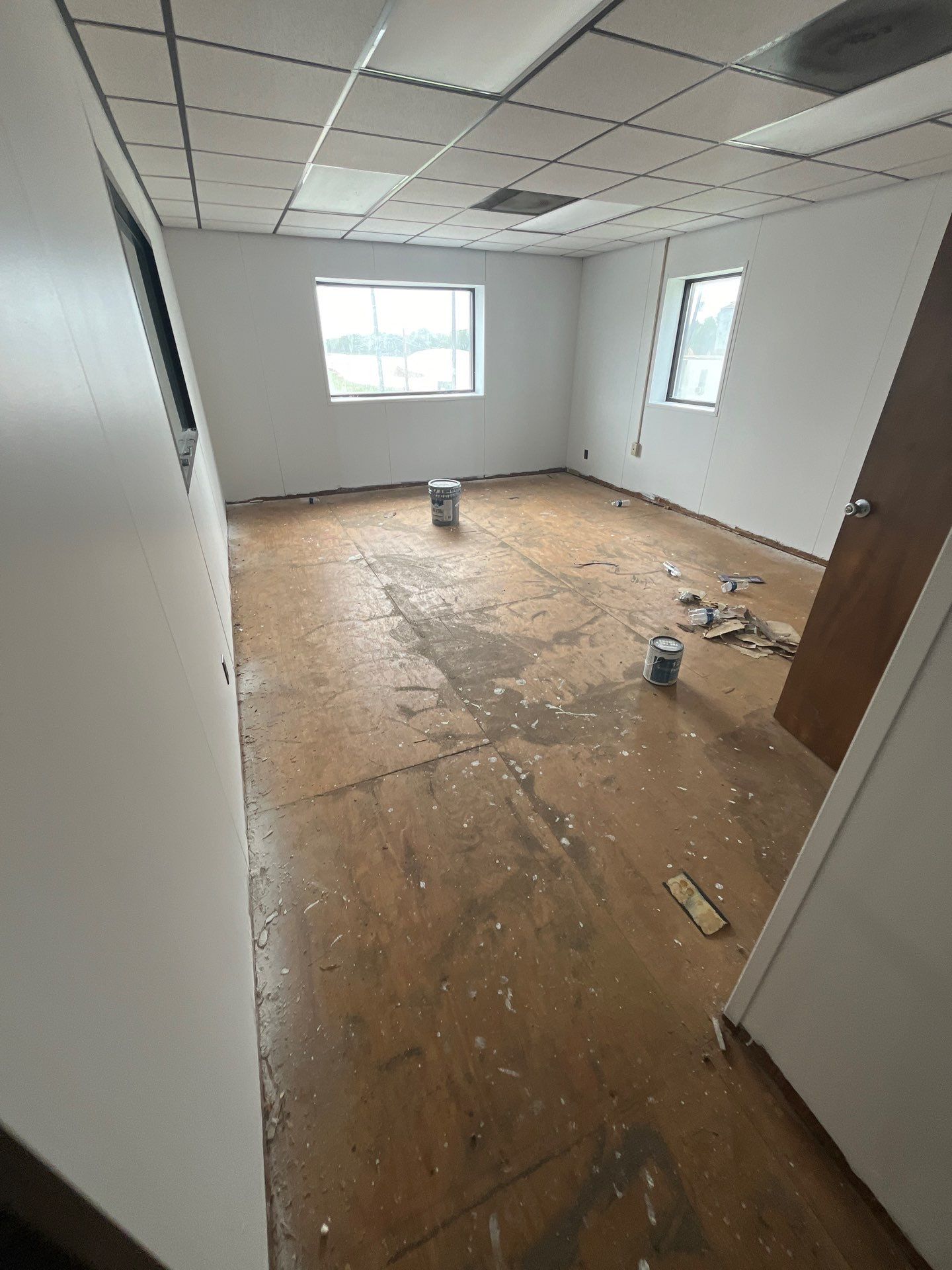 Commercial Remodel with Door Replacement  by L&T General Contractors and Restoration INC