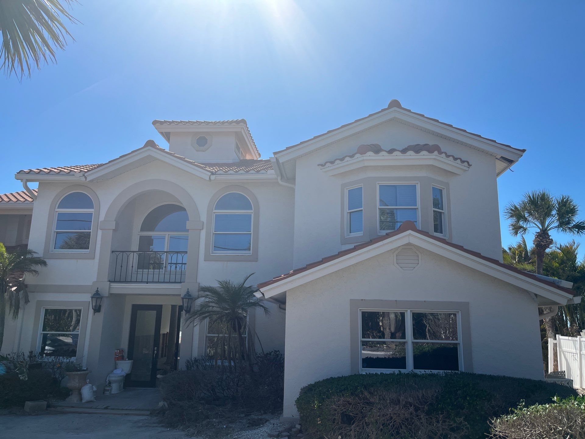 White Soffit and Fascia Upgrade in Nokomis FL by Gutter Professors