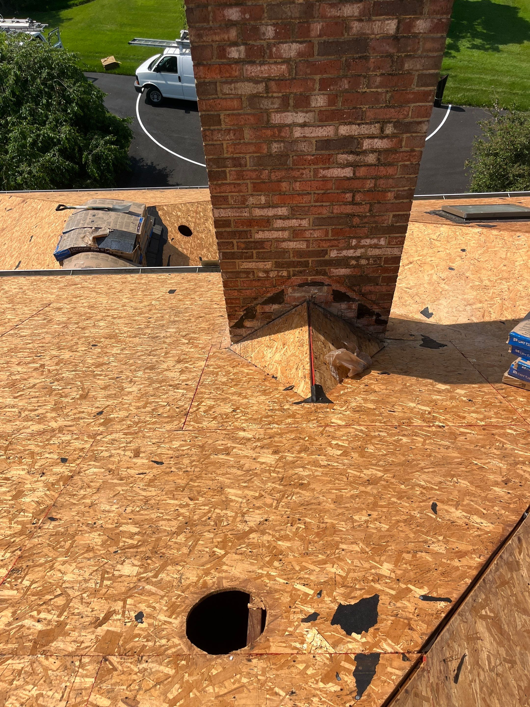 Full Roof Replacement and Skylight Installation in Camden Wyoming by First Chesapeake Roofing
