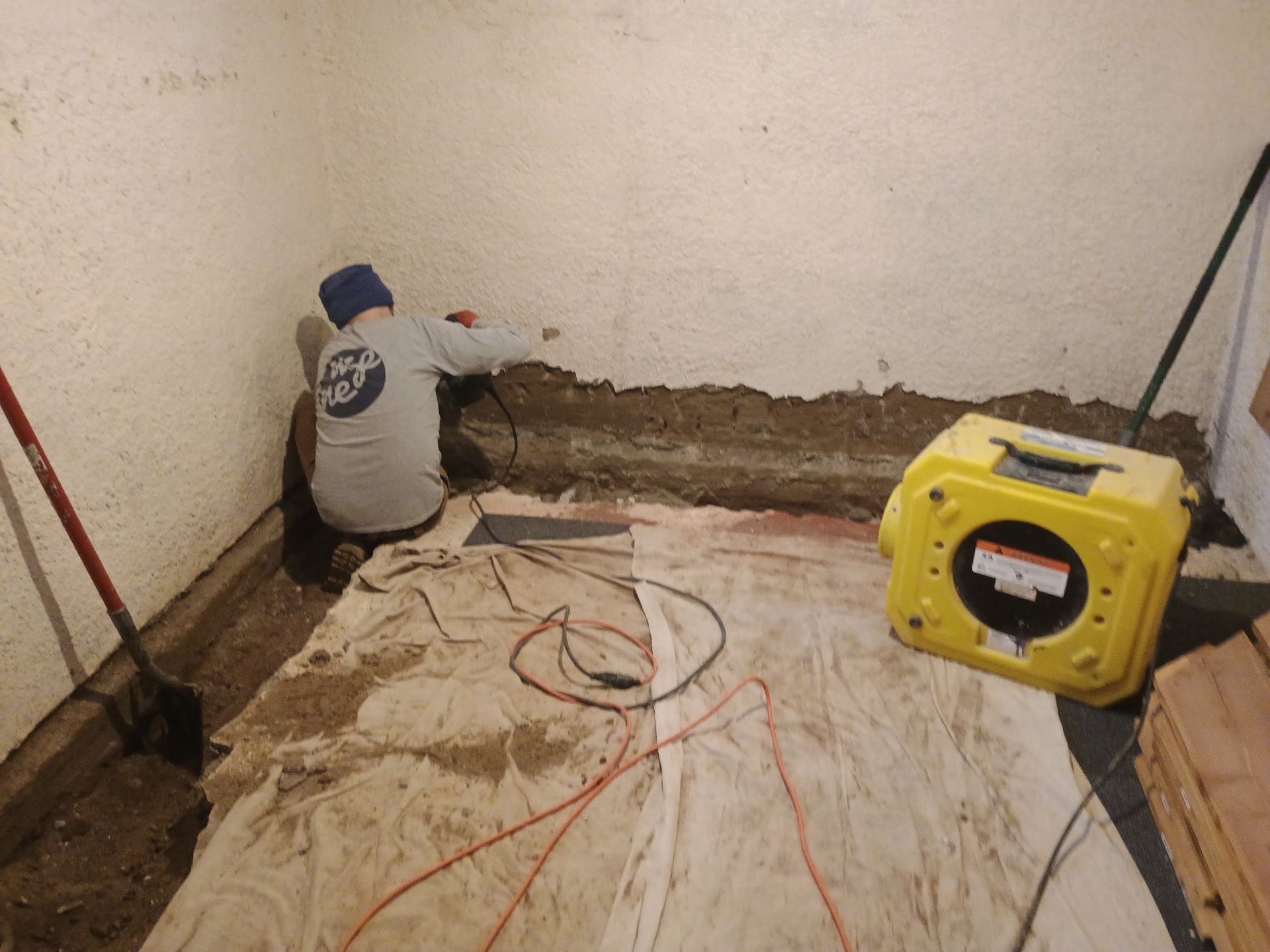 Basement Waterproofing in South MPLS for Andrew by Waterproofing Northeast