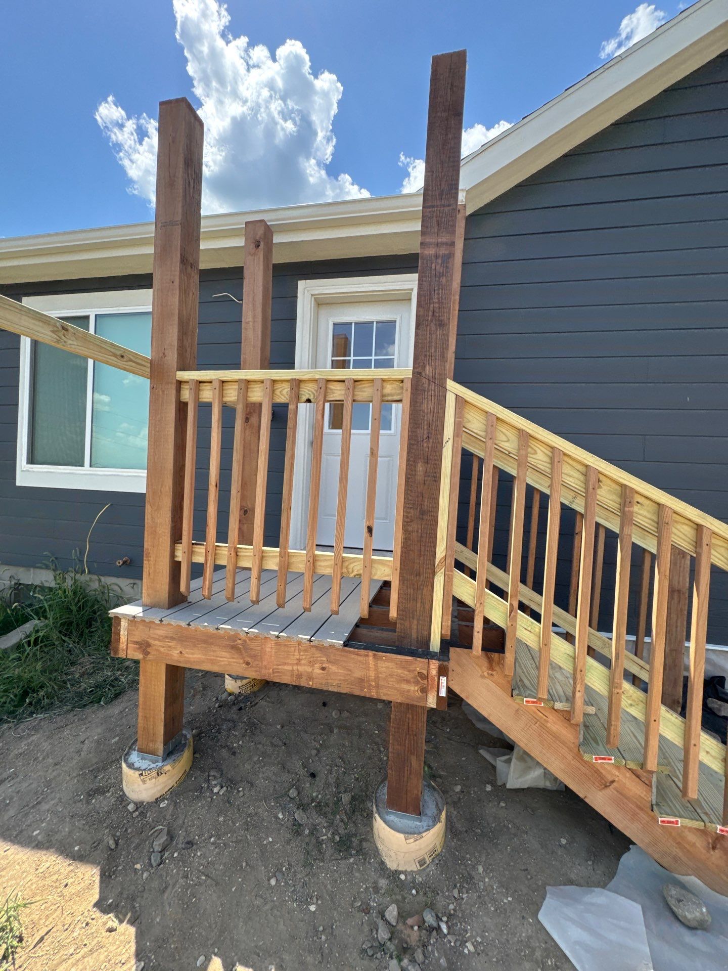 Fiber Cement Siding and Composite Deck in Tekamah, NE by Crows Roofing LLC